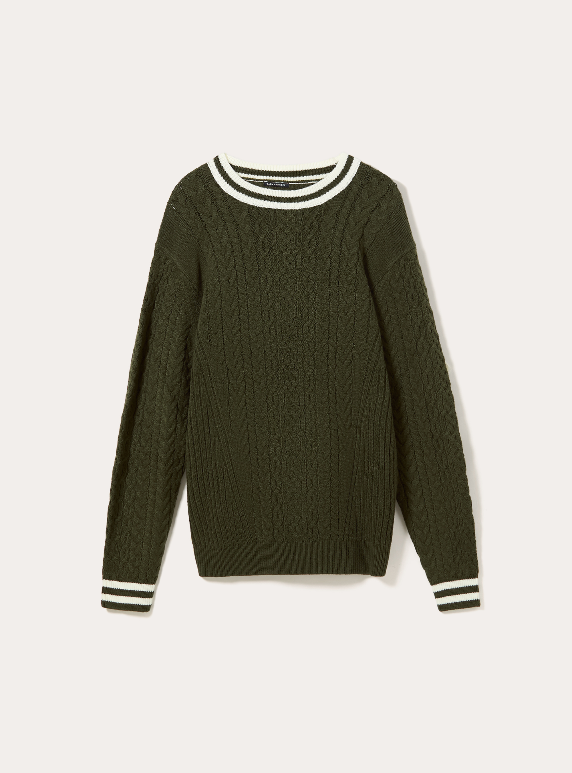 Maglione con con in rib a contrasto, KY2 KAKY MEDIUM