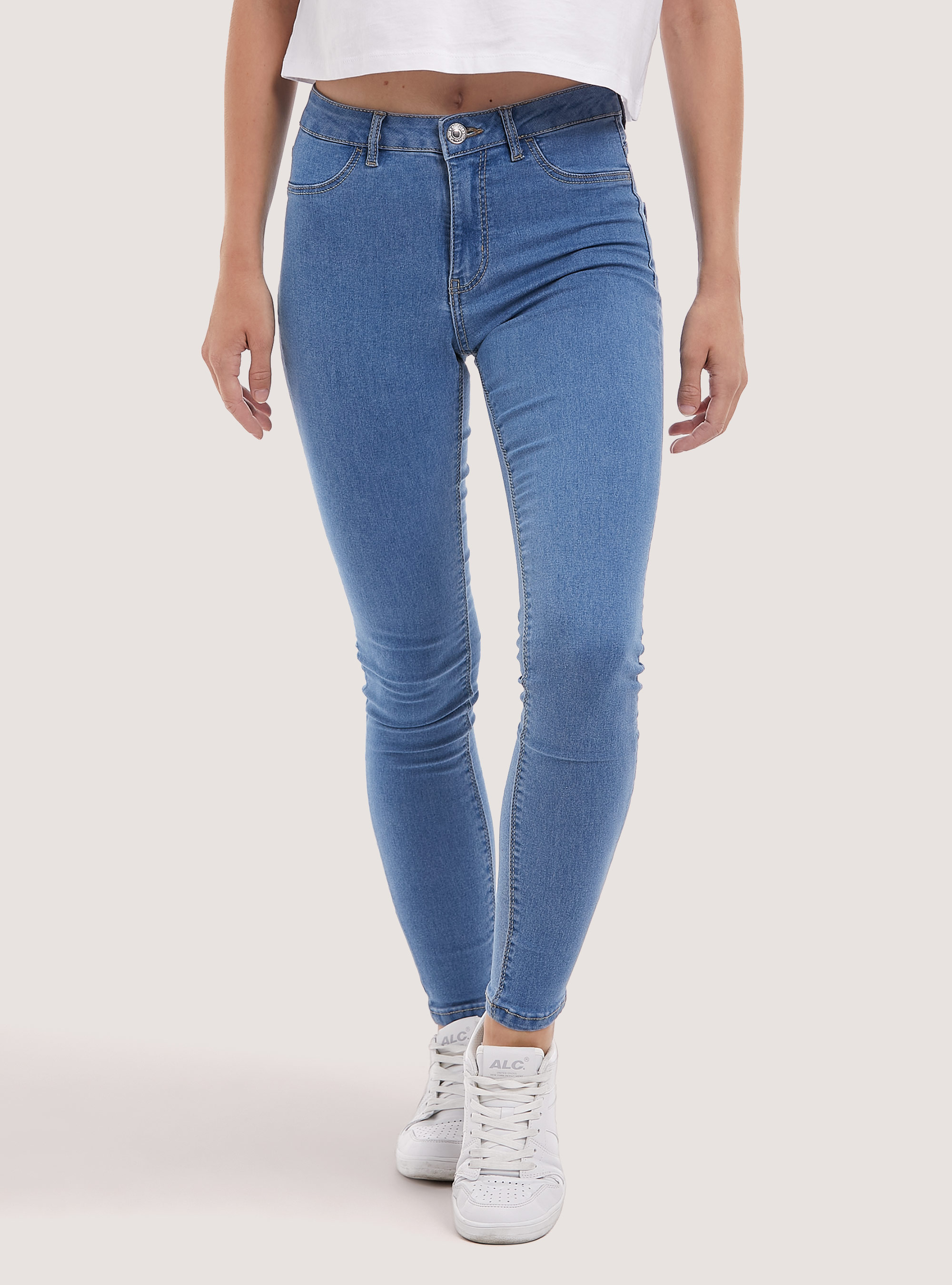 Denim skinny jeans, D006 AZURE