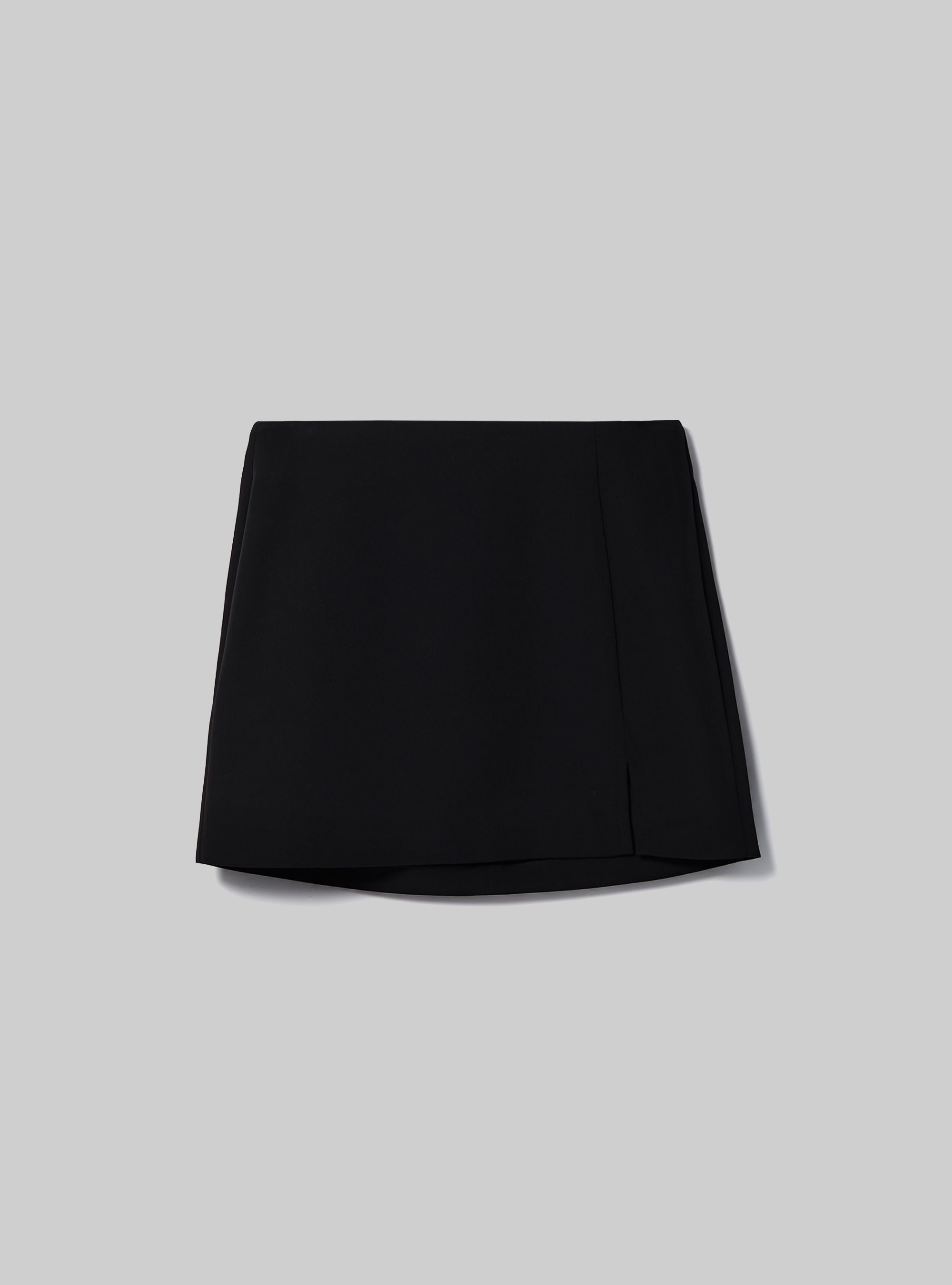 Minigonna con spacco laterale, BK1 BLACK