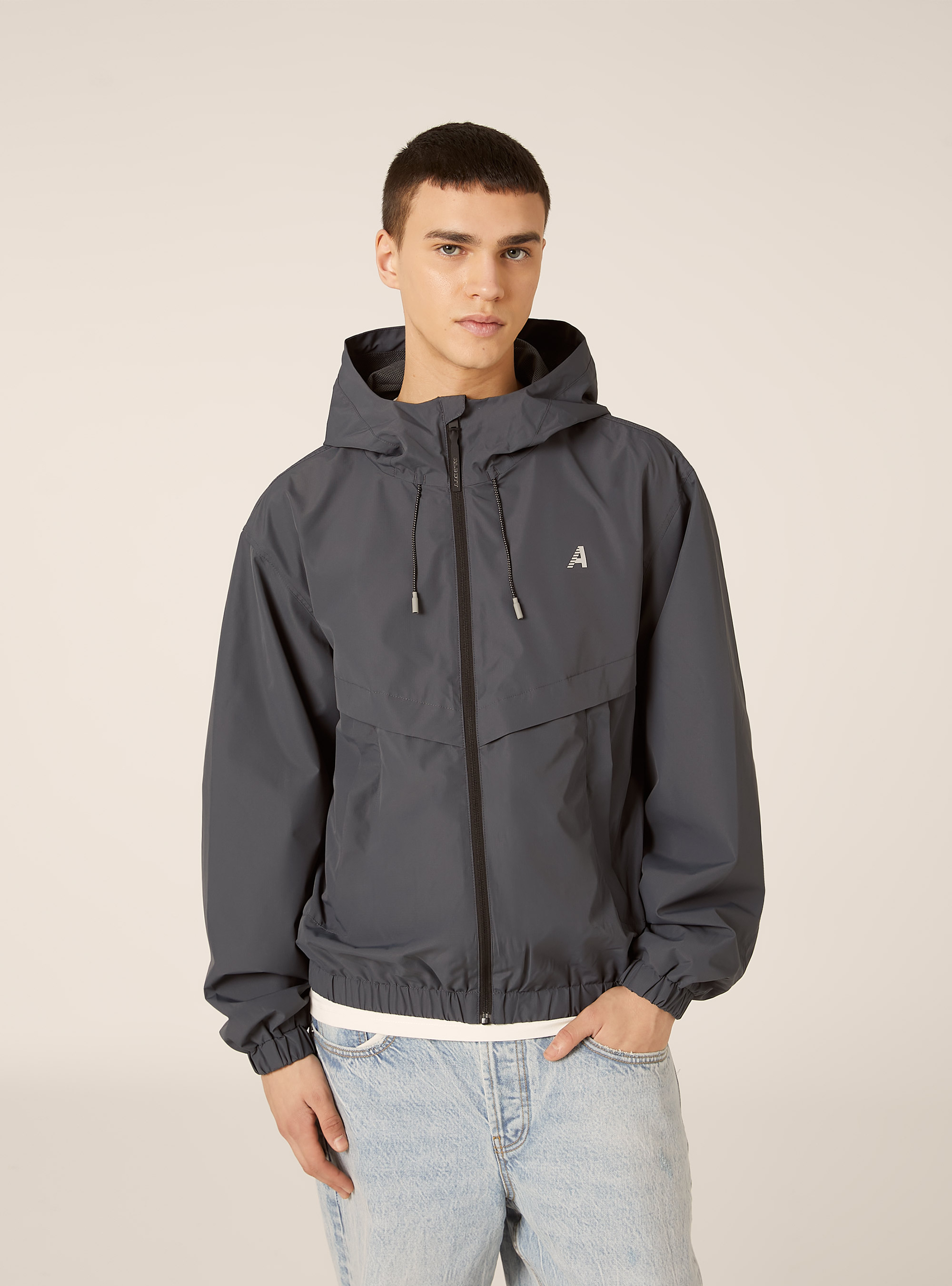 Giubbotto tecnico con cappuccio, OB1 BLUE OIL DARK