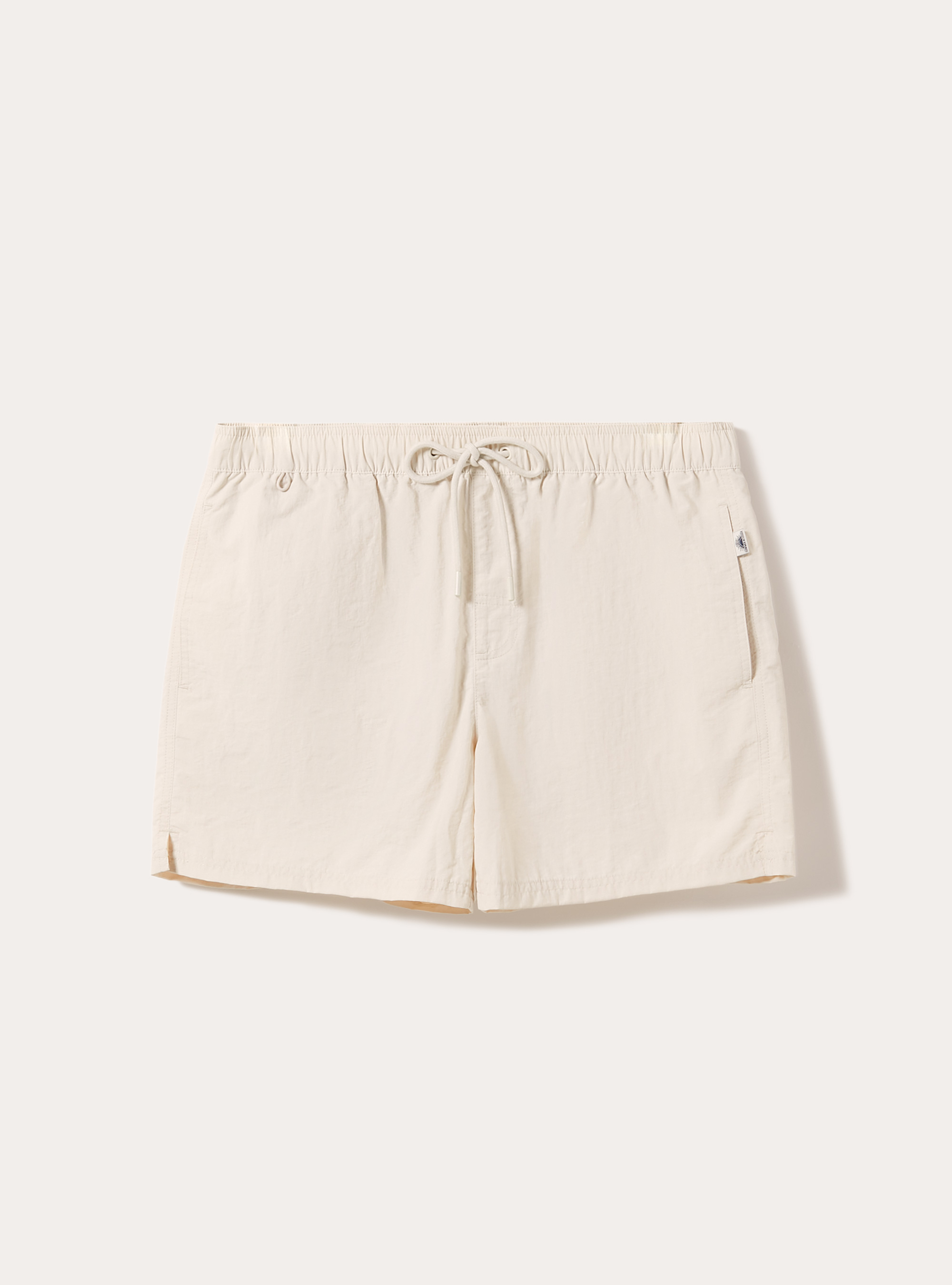 Plain-coloured swimming costume with back pocket, CR3 CREAM LIGHT