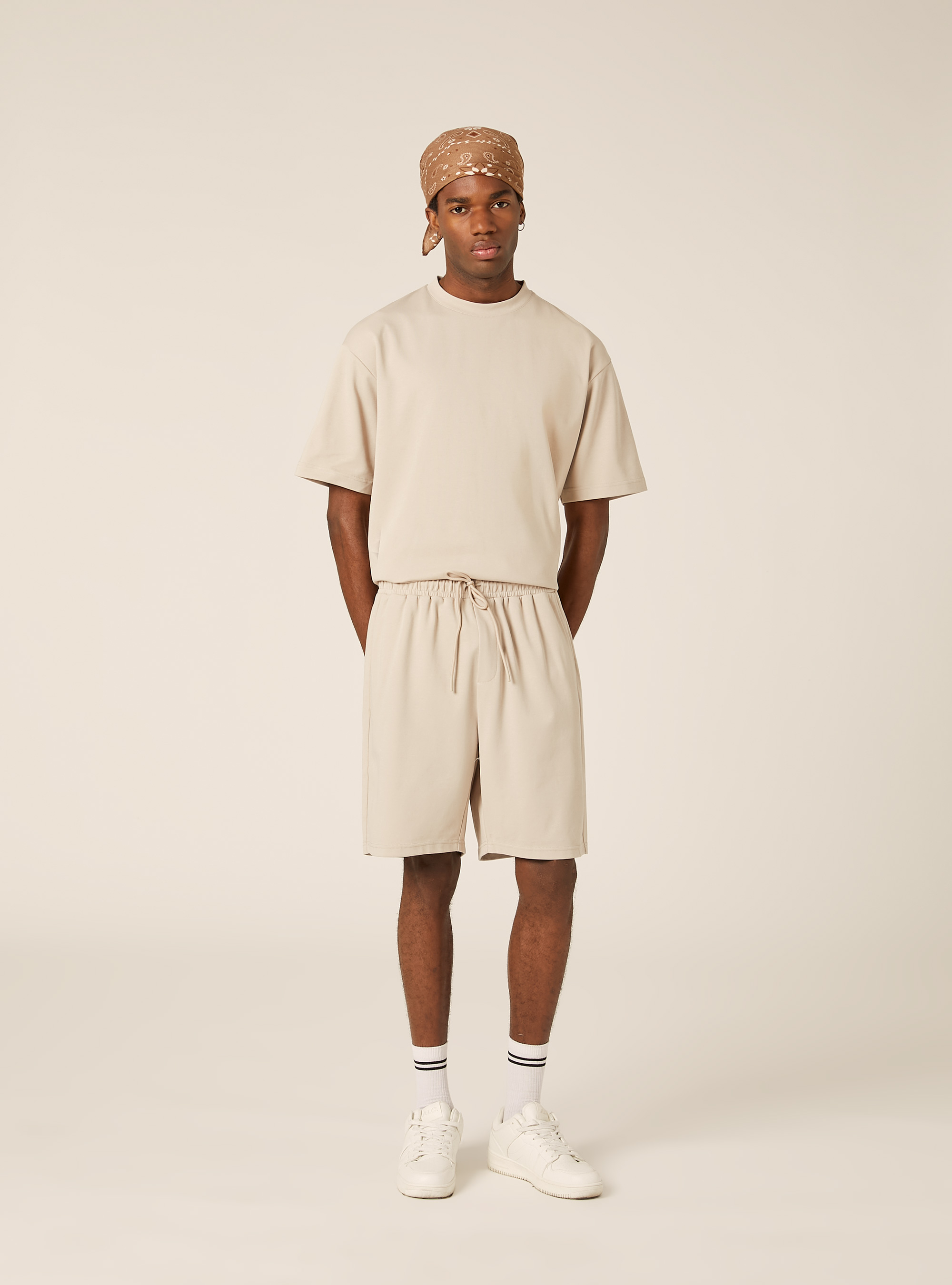 AIRes jersey Bermuda shorts, BG2 BEIGE MEDIUM