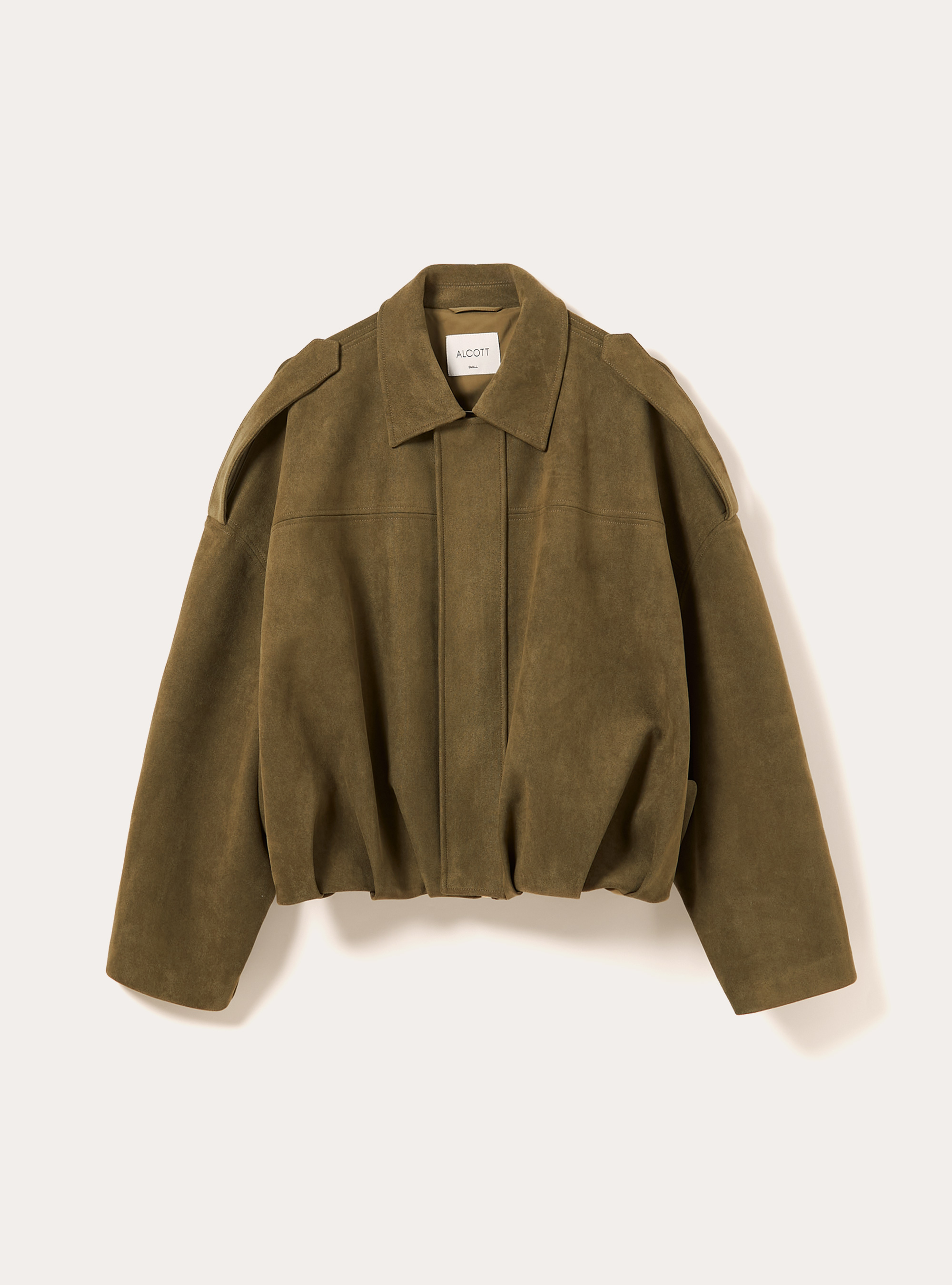 Suede-effect bomber jacket, KY2 KAKY MEDIUM