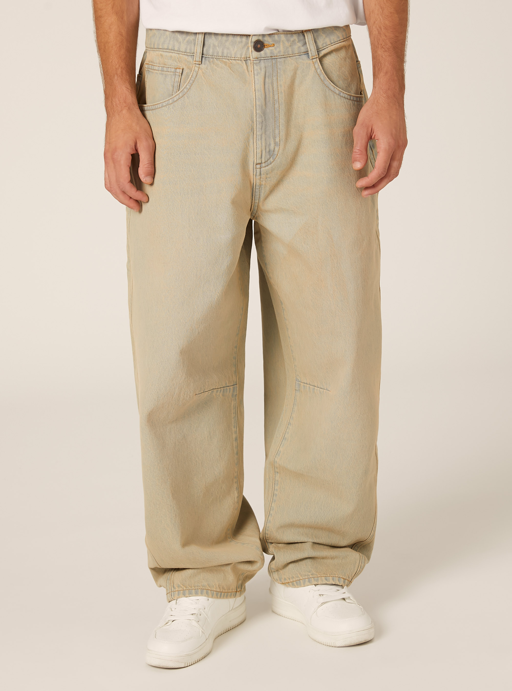 Jeans coupe ballon, D202 AZZURRE LIGHT OVERDYE