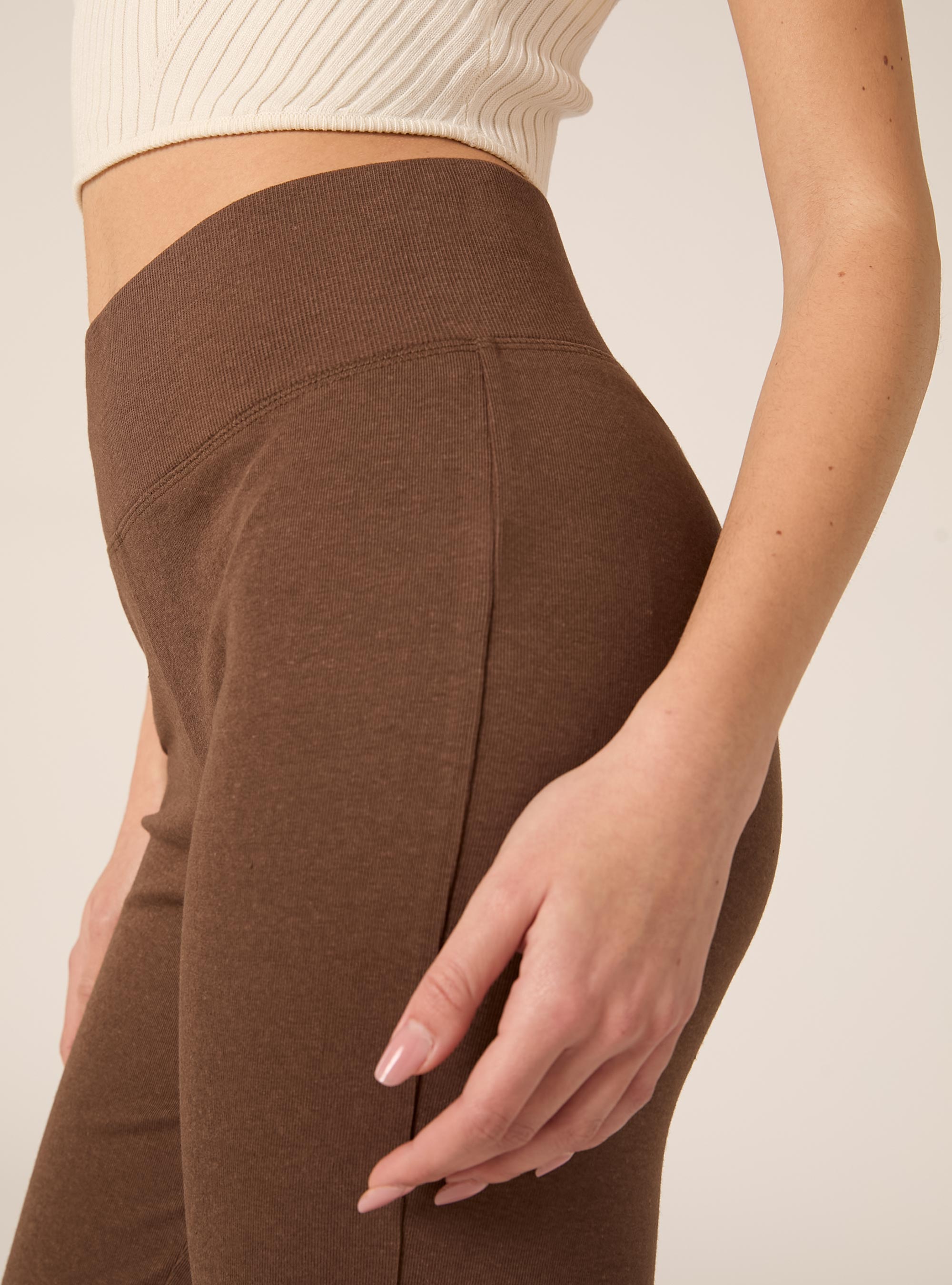 Leggings flare, BR2 BROWN MEDIUM