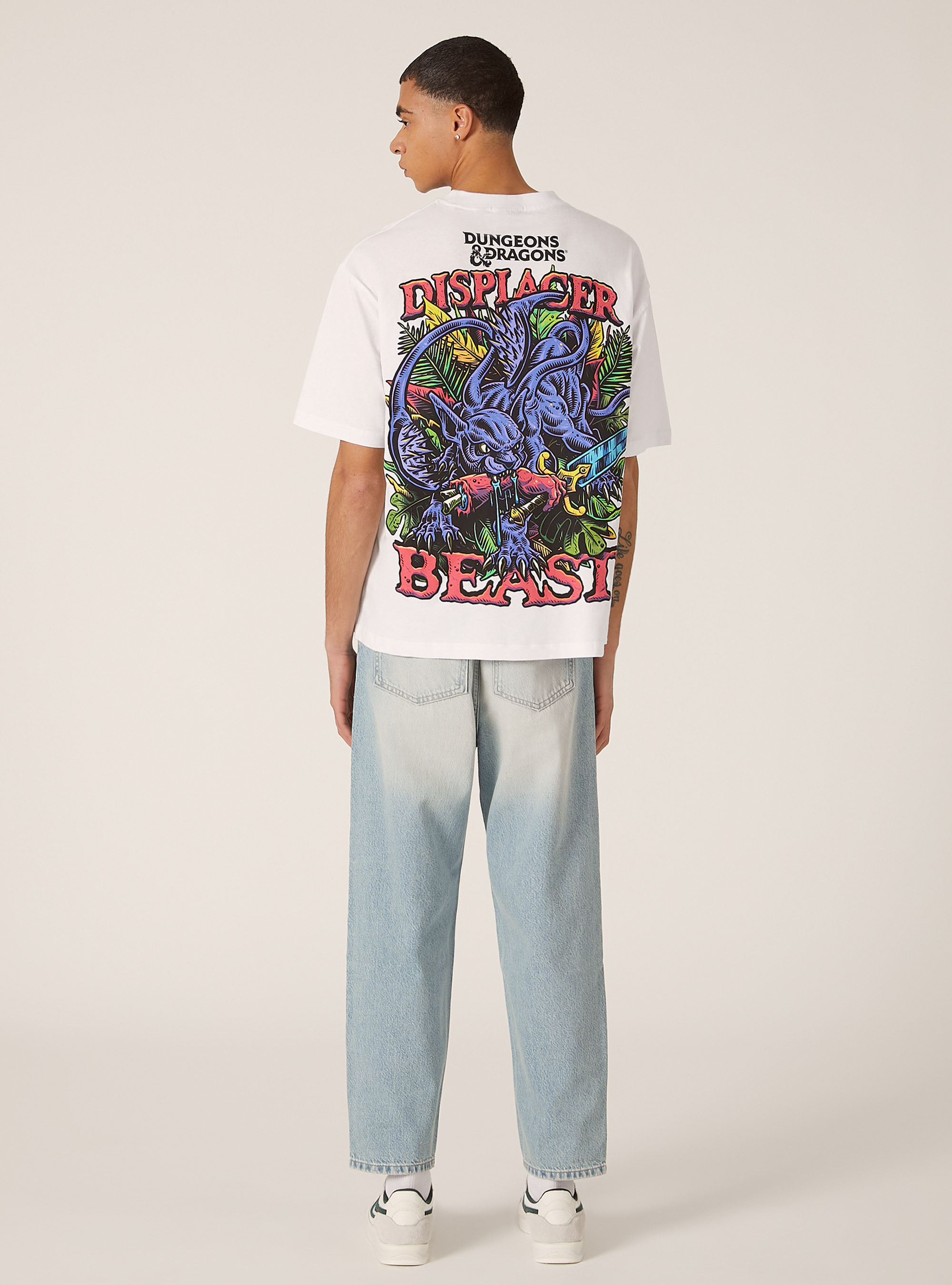 T-shirt dungeons & dragons  boxy fit, BIANCO OTTICO