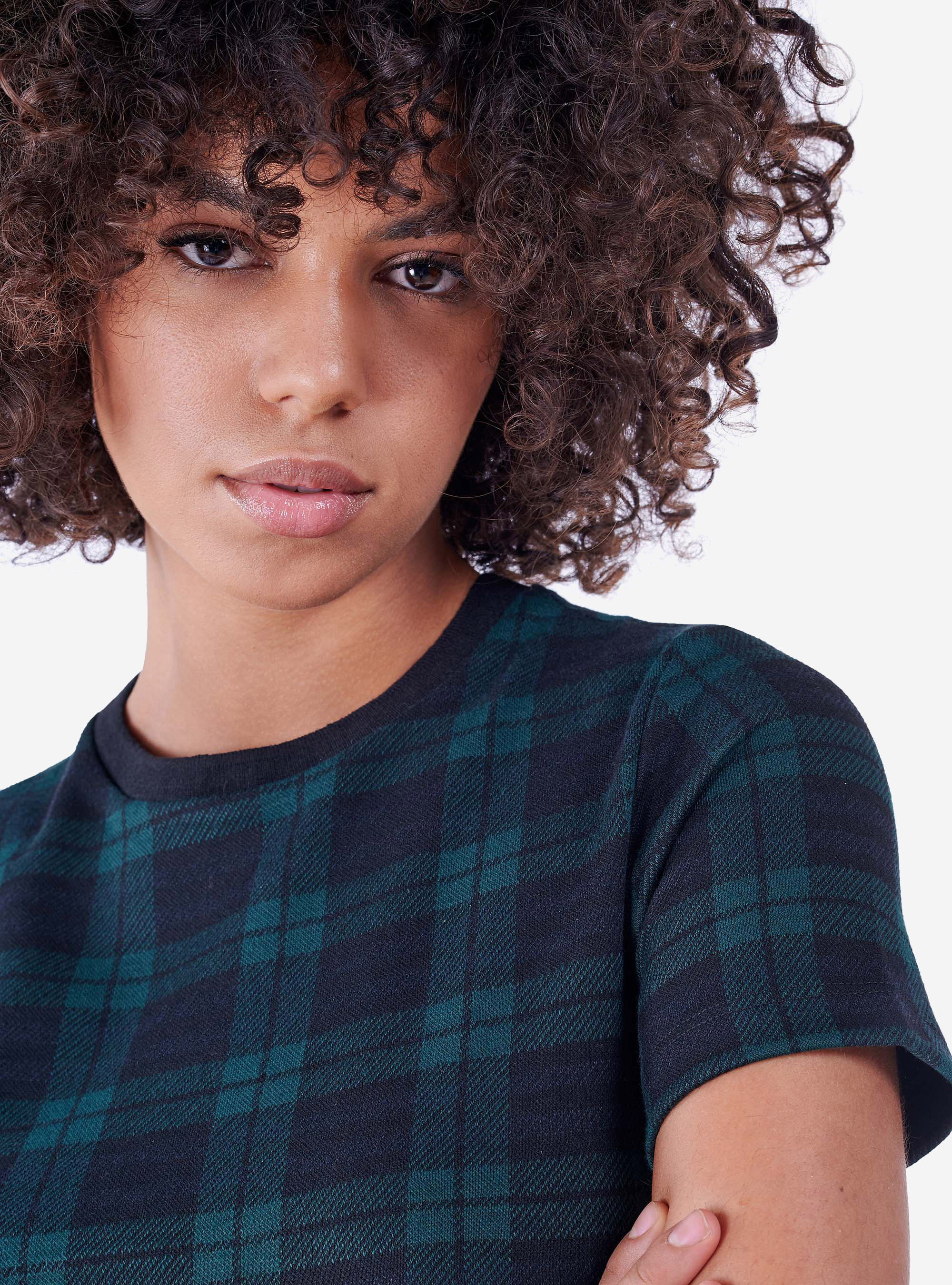 VESTIDO DE FANTAS, VERDE A CUADROS