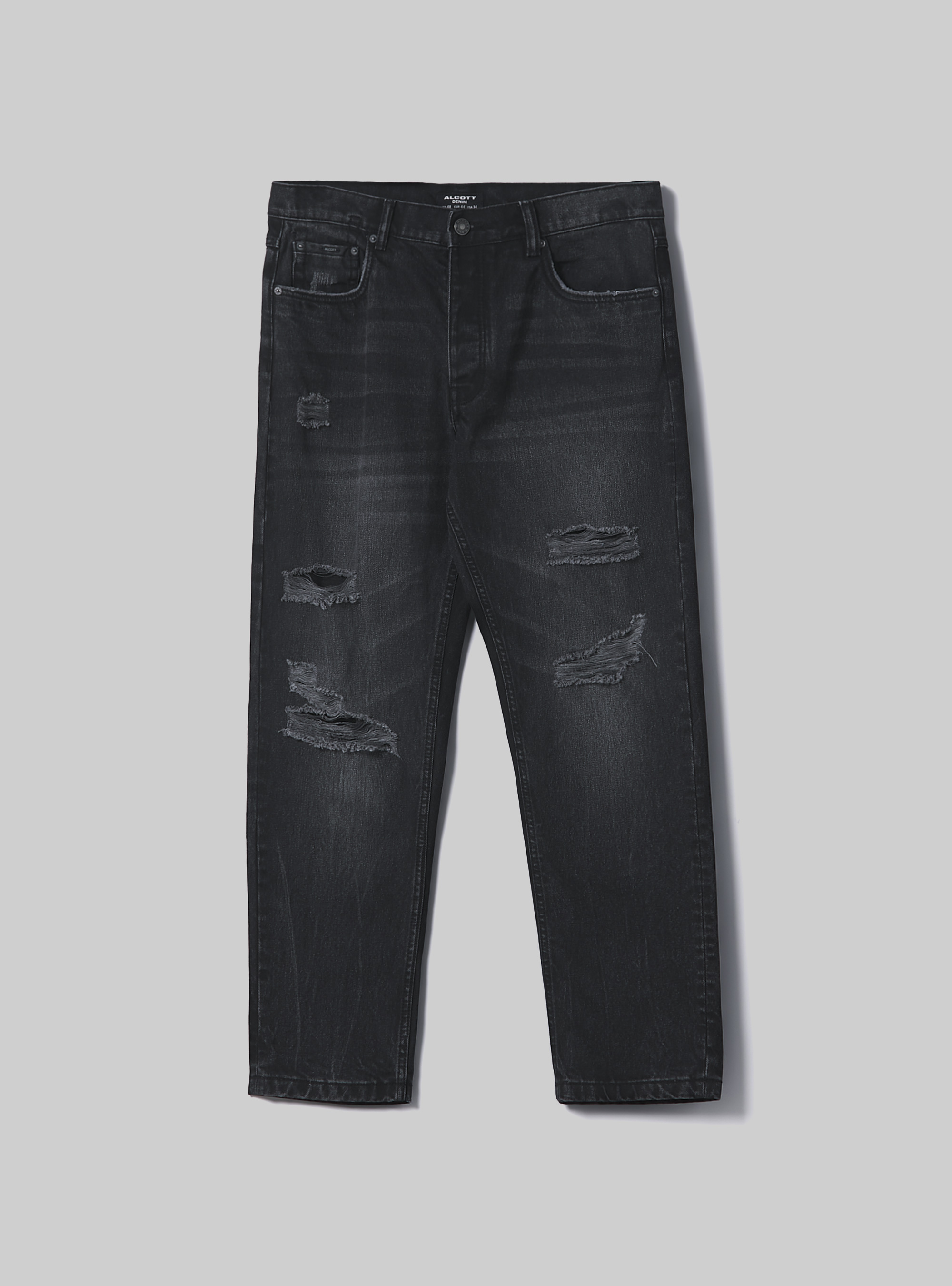90s slim fit jeans, D000 BLACK