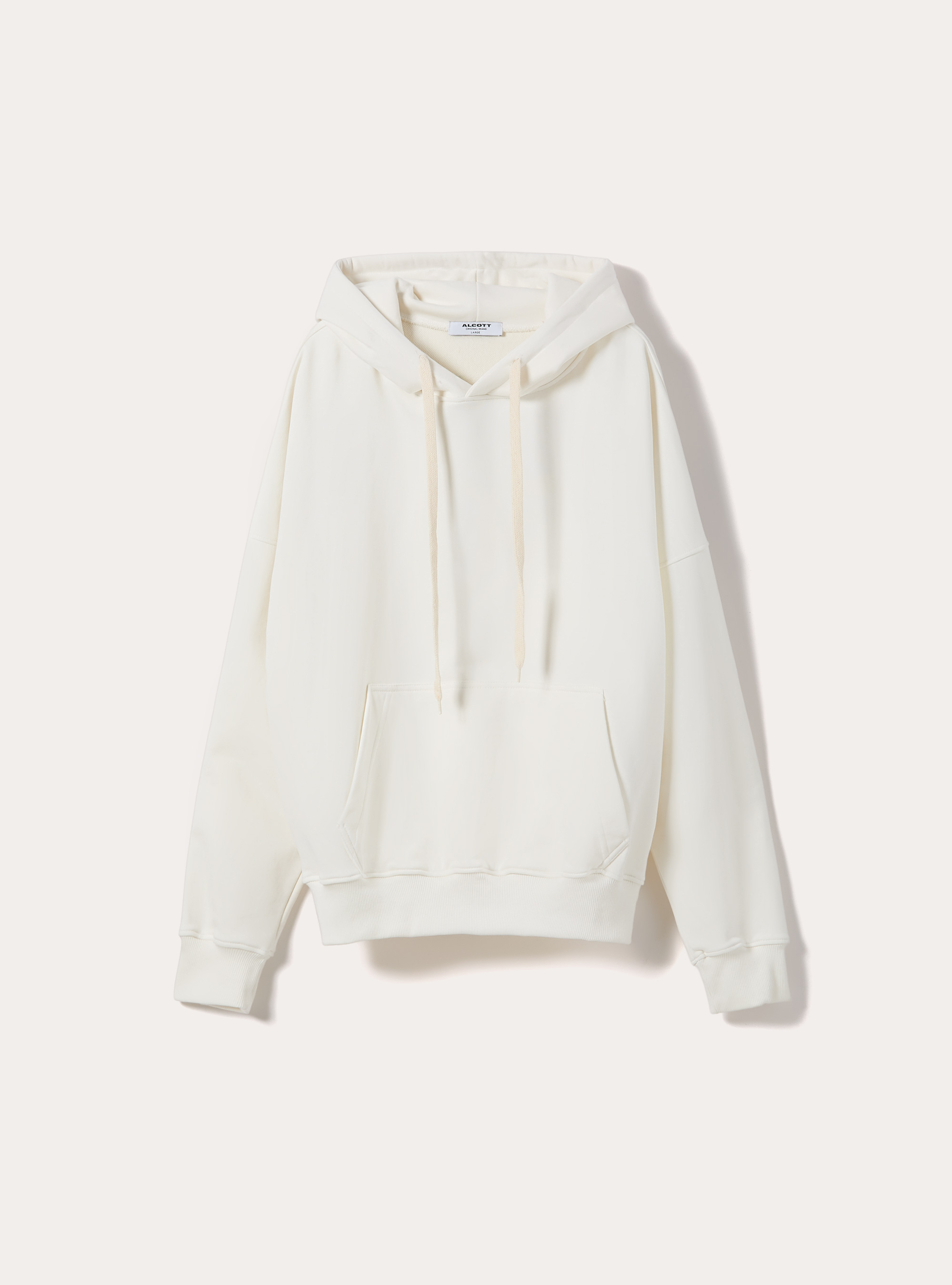 Felpa boxy con stampa puff, WH1 OFF WHITE