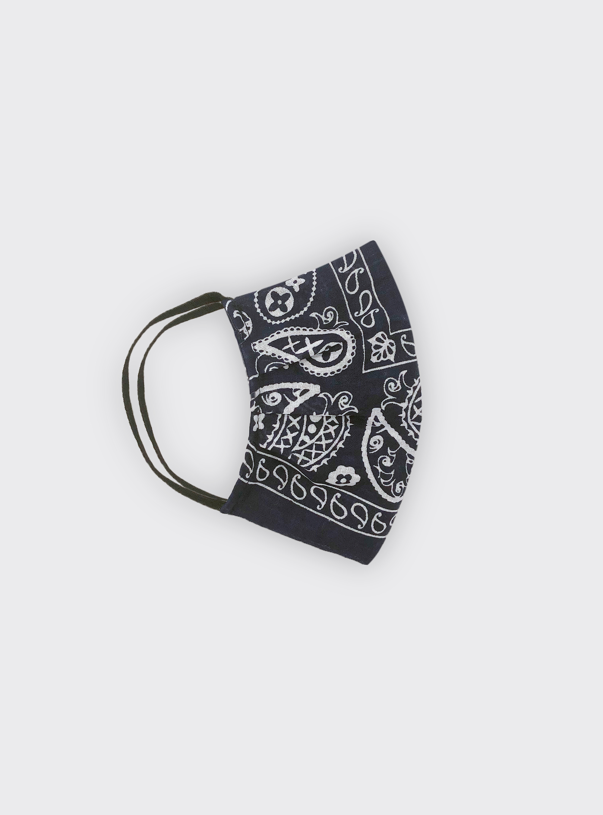 Cubre máscara estampado Paisley, AZUL MARINO