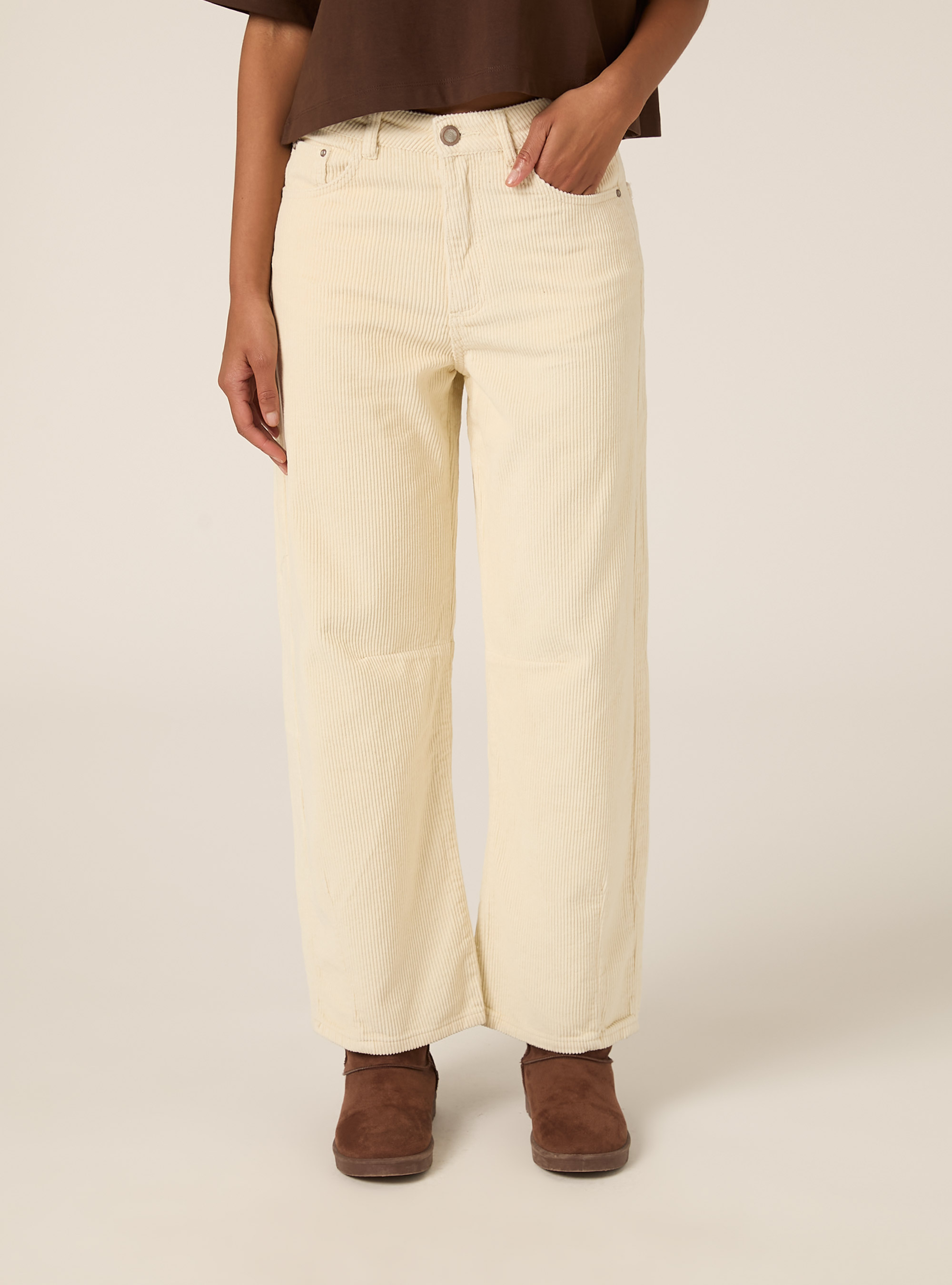 Pantaloni velluto, CR2 CREAM MEDIUM