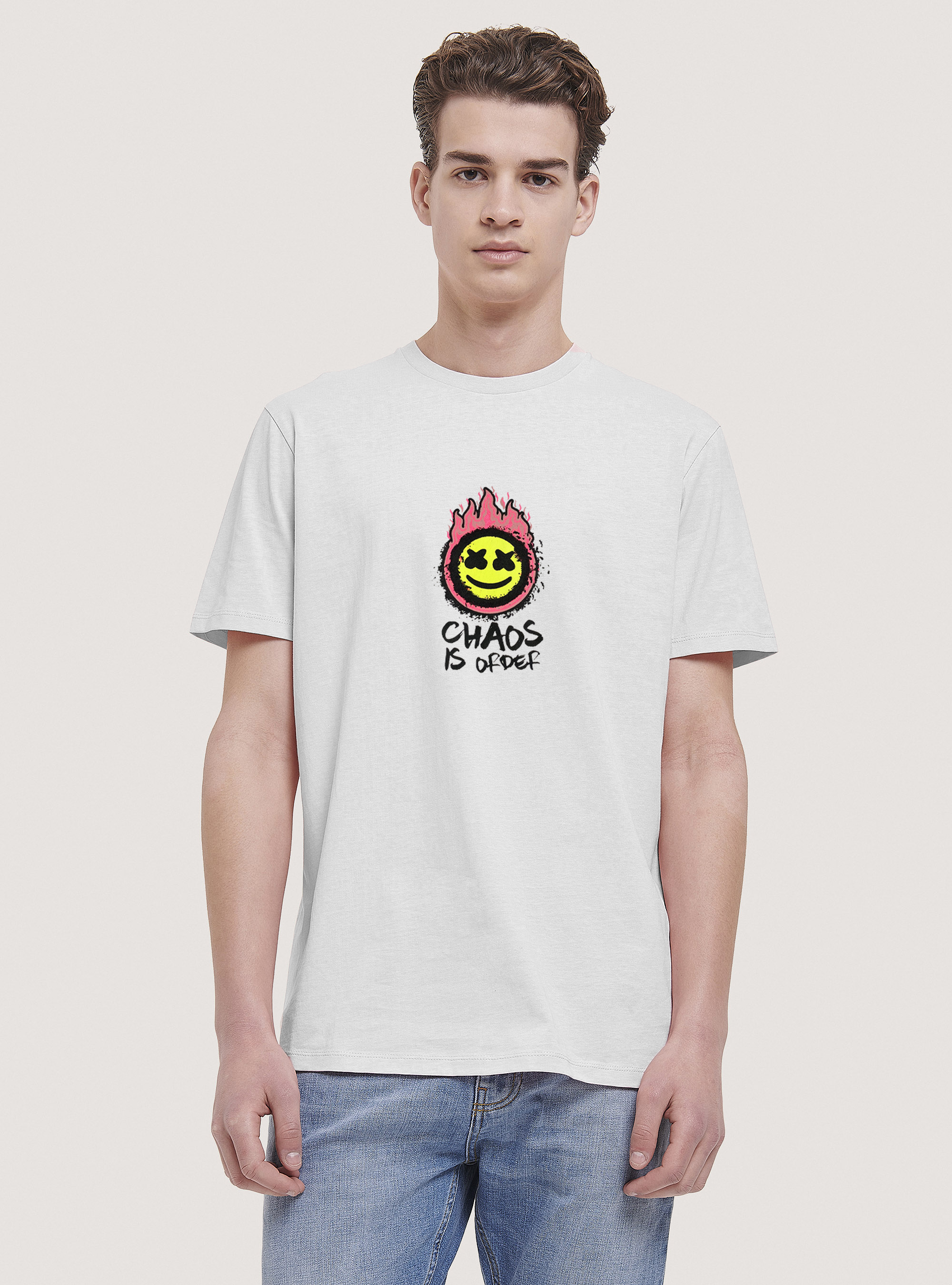 T-shirt with Smile Collection print, WH2 WHITE