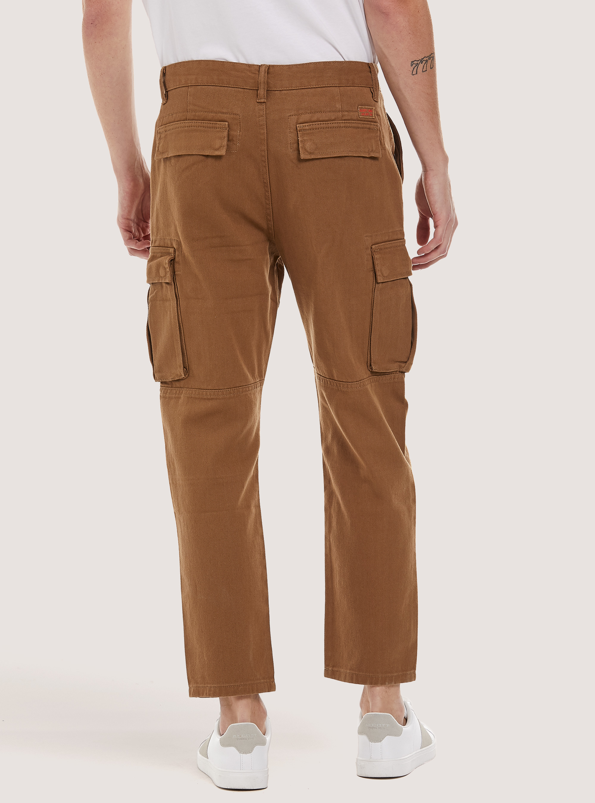 Pantalones cargo de sarga militar, BG2 BEIGE MEDIUM