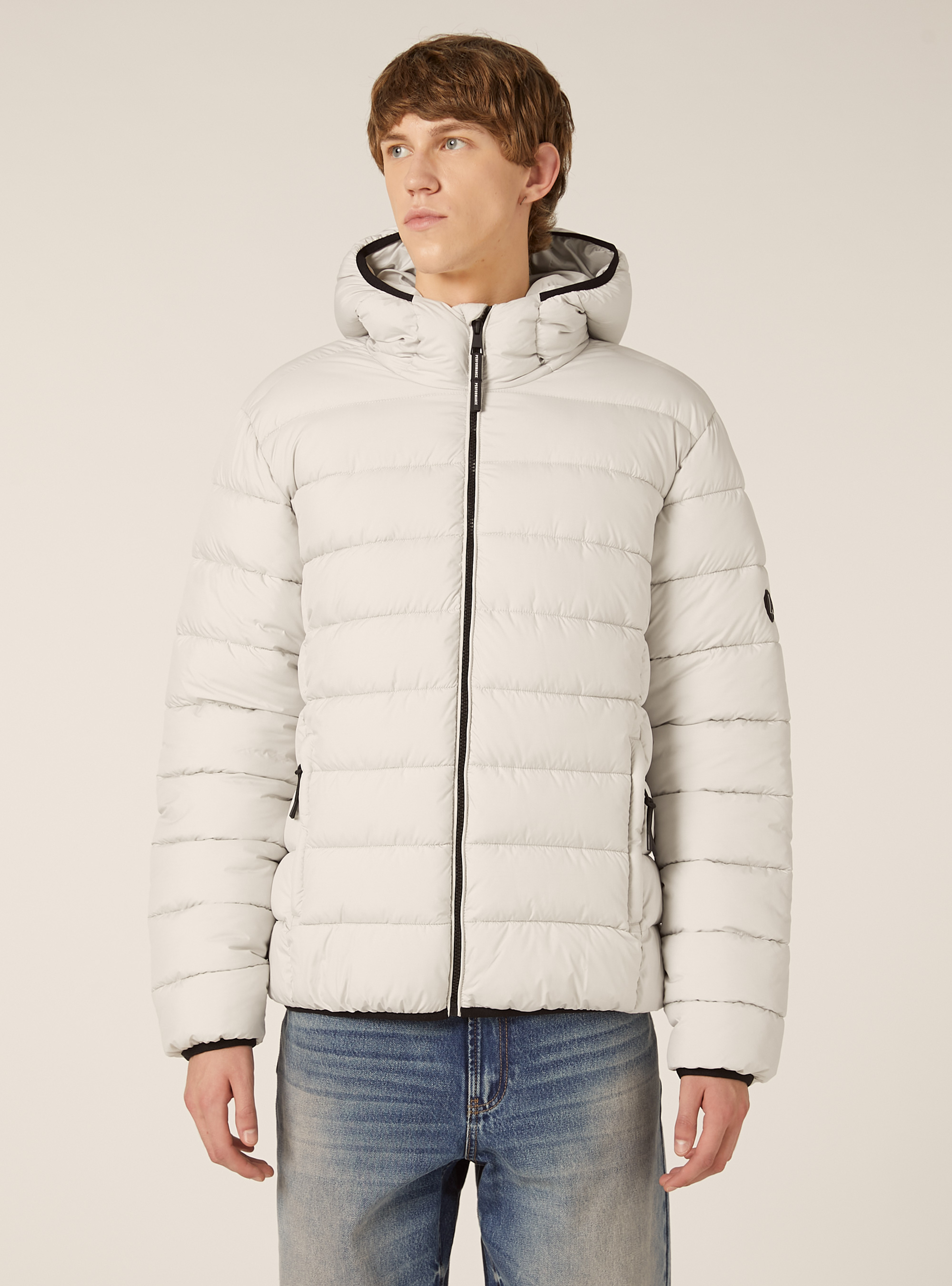 Padded jacket with hood, WH1 OFF WHITE