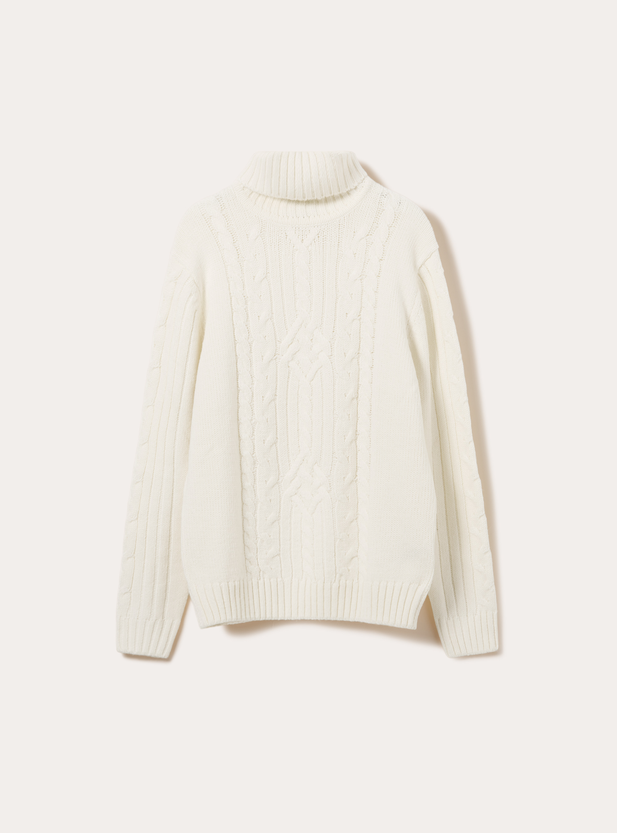 Maglione collo alto, WH1 OFF WHITE