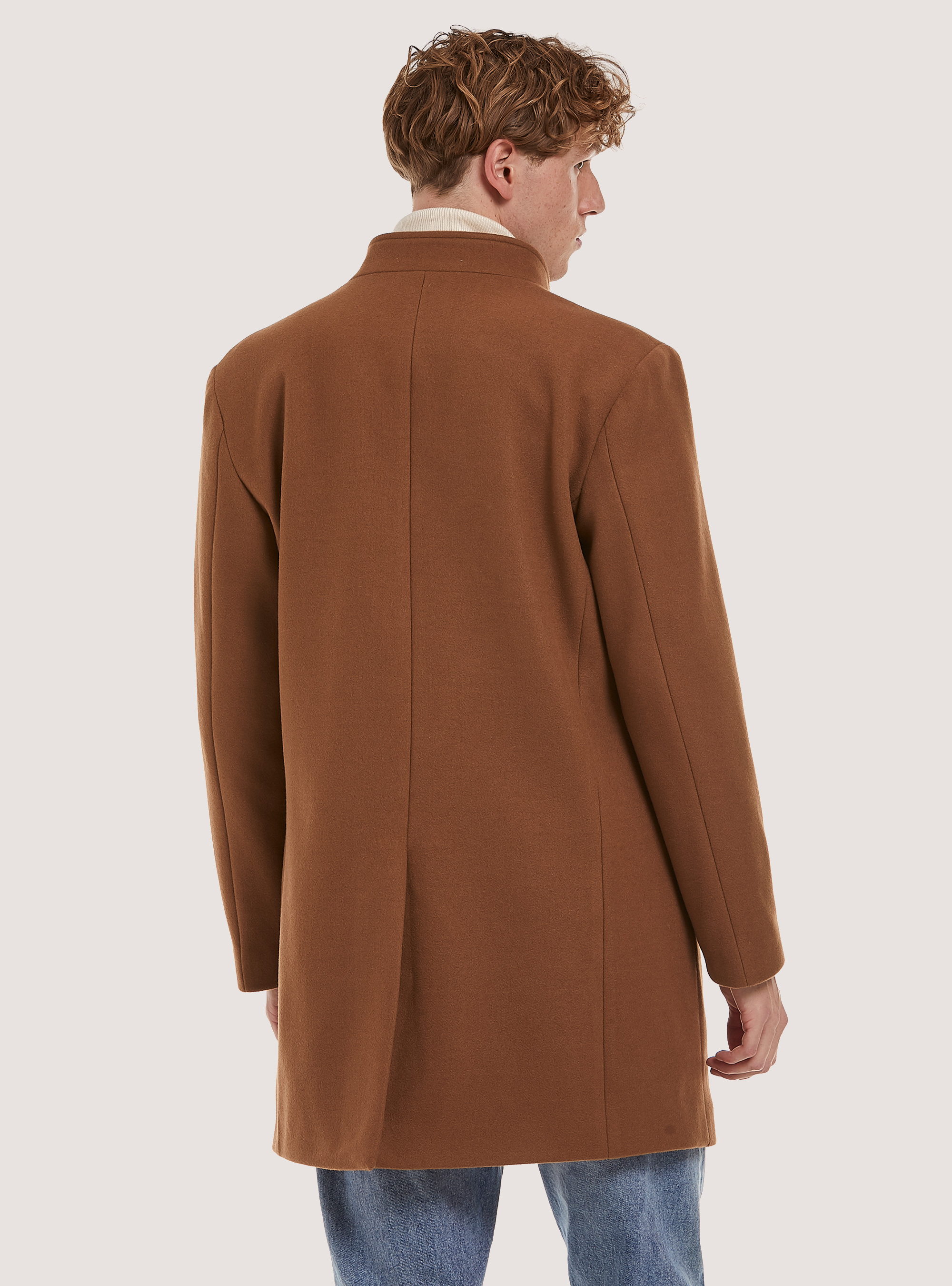 Cappotto monopetto, TB1 TOBACCO DARK
