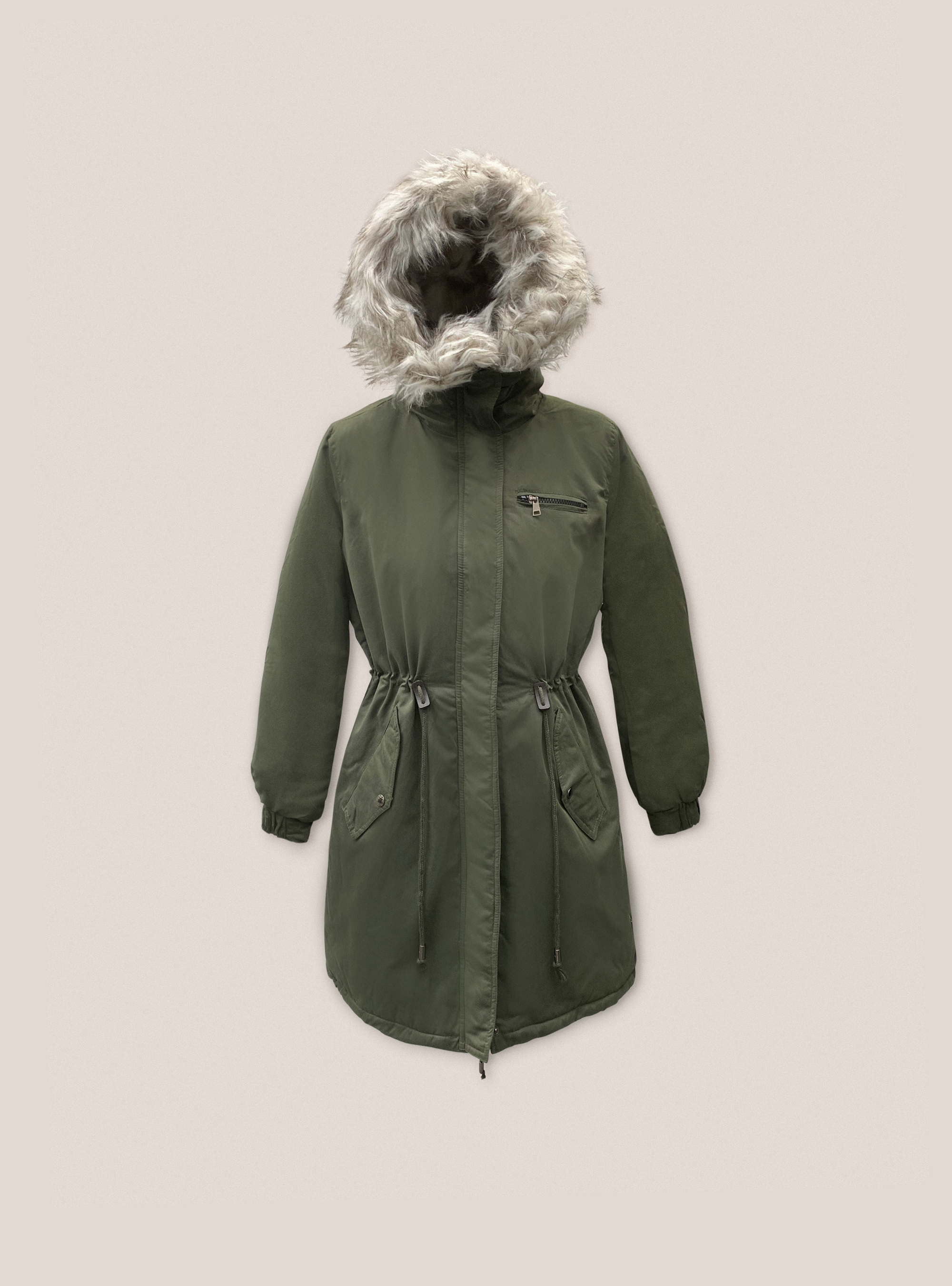 PADDED PARKA JACKET, KAKI