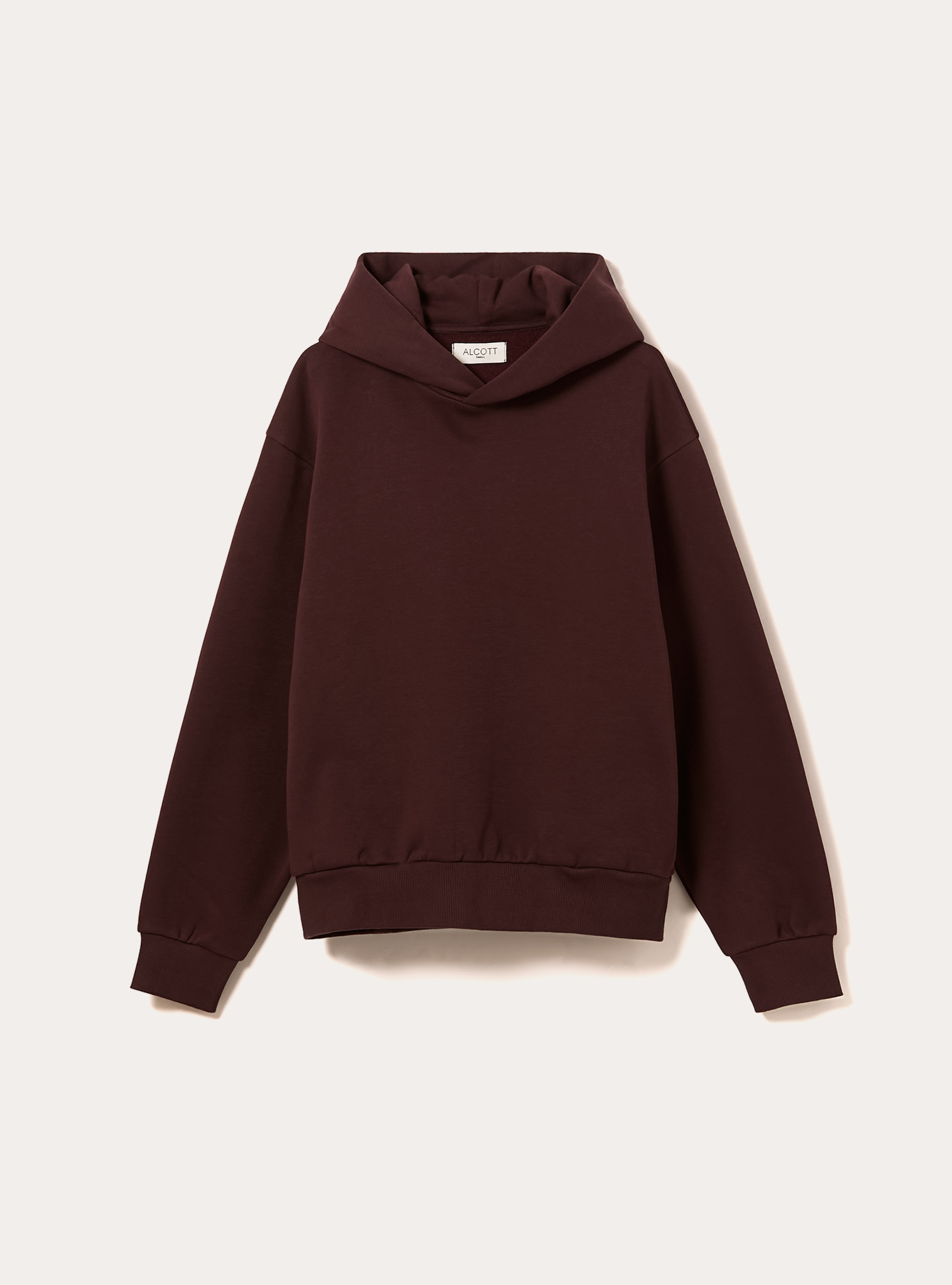 Sudadera oversize, BO1 BORDEAUX DARK