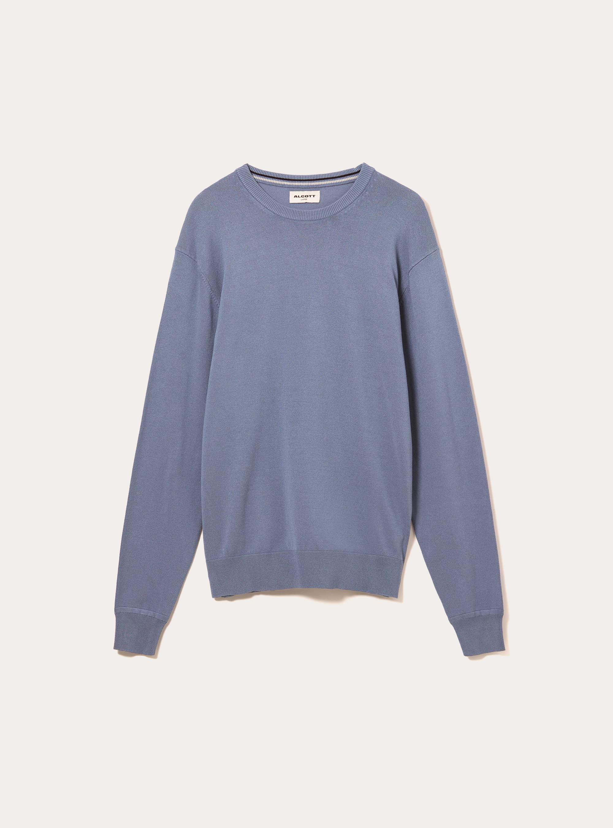 Jersey de cuello redondo de viscosa Ecovero, IN2 INDIGO MEDIUM