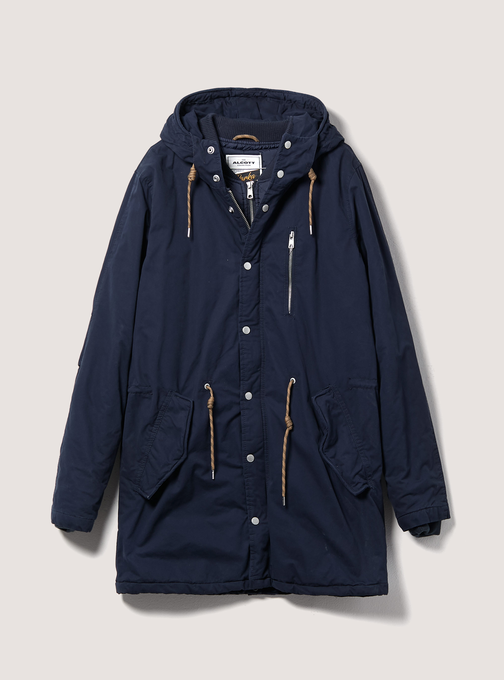 Parka mit Mock-Jacke, C2224 BLUE