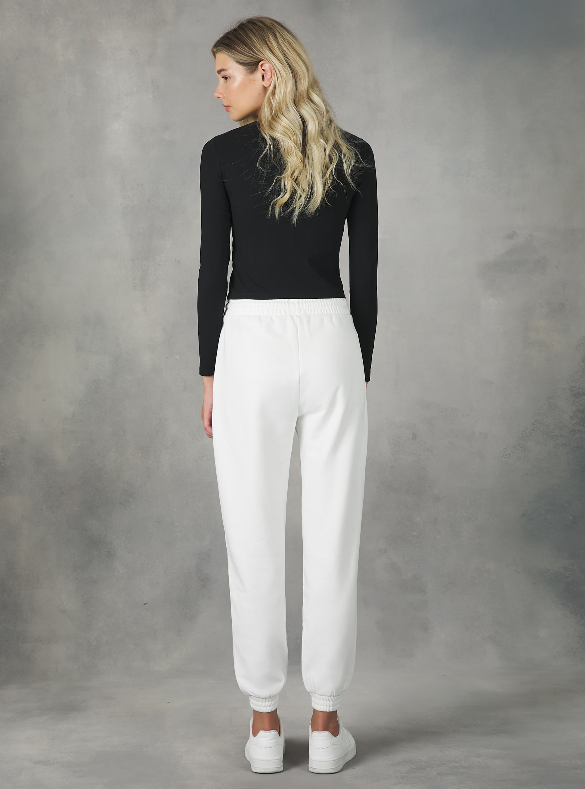 Plush jogger trousers, WH2 WHITE