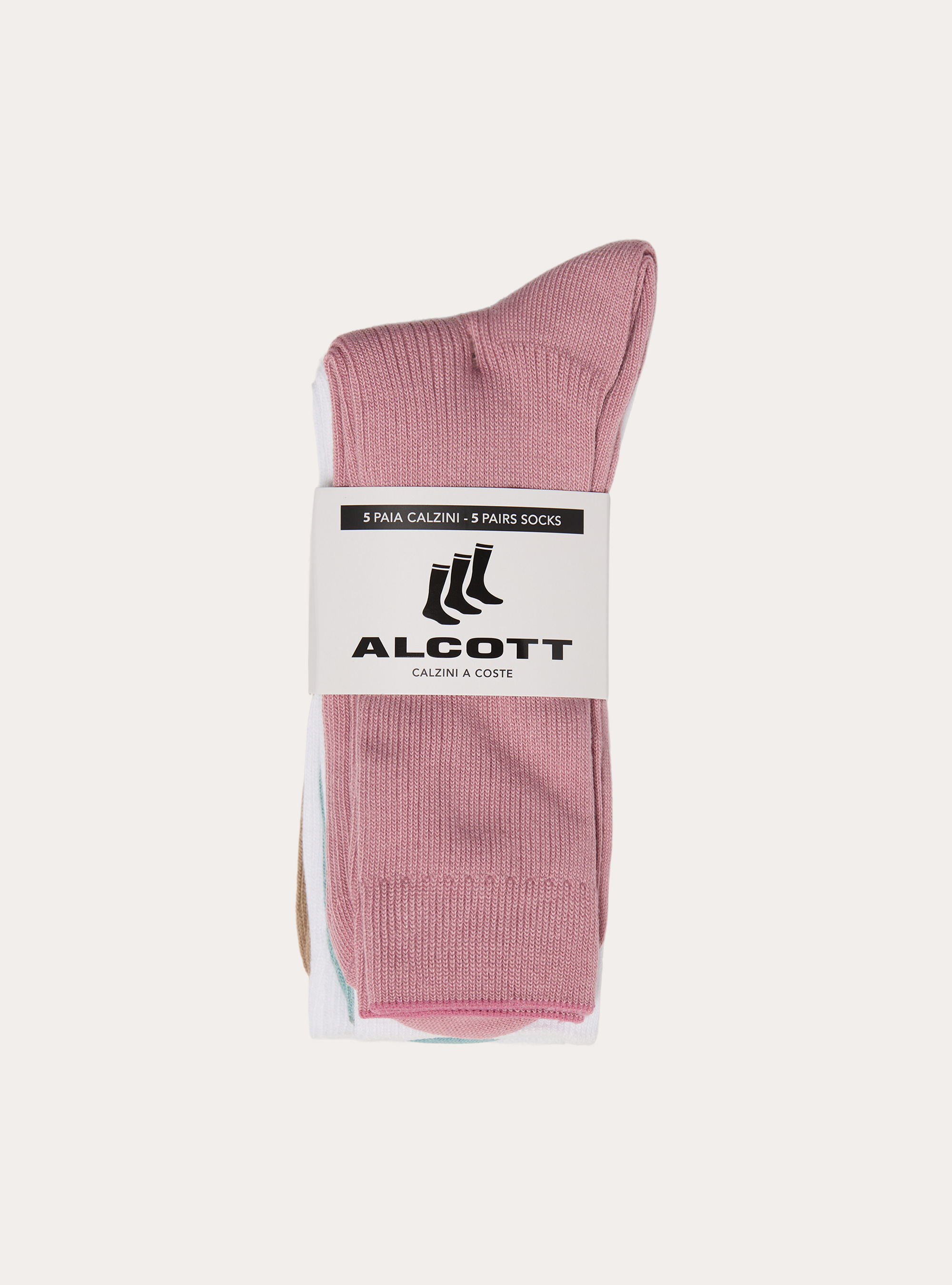 Calzino alto tinta unita, PK2 PINK MEDIUM