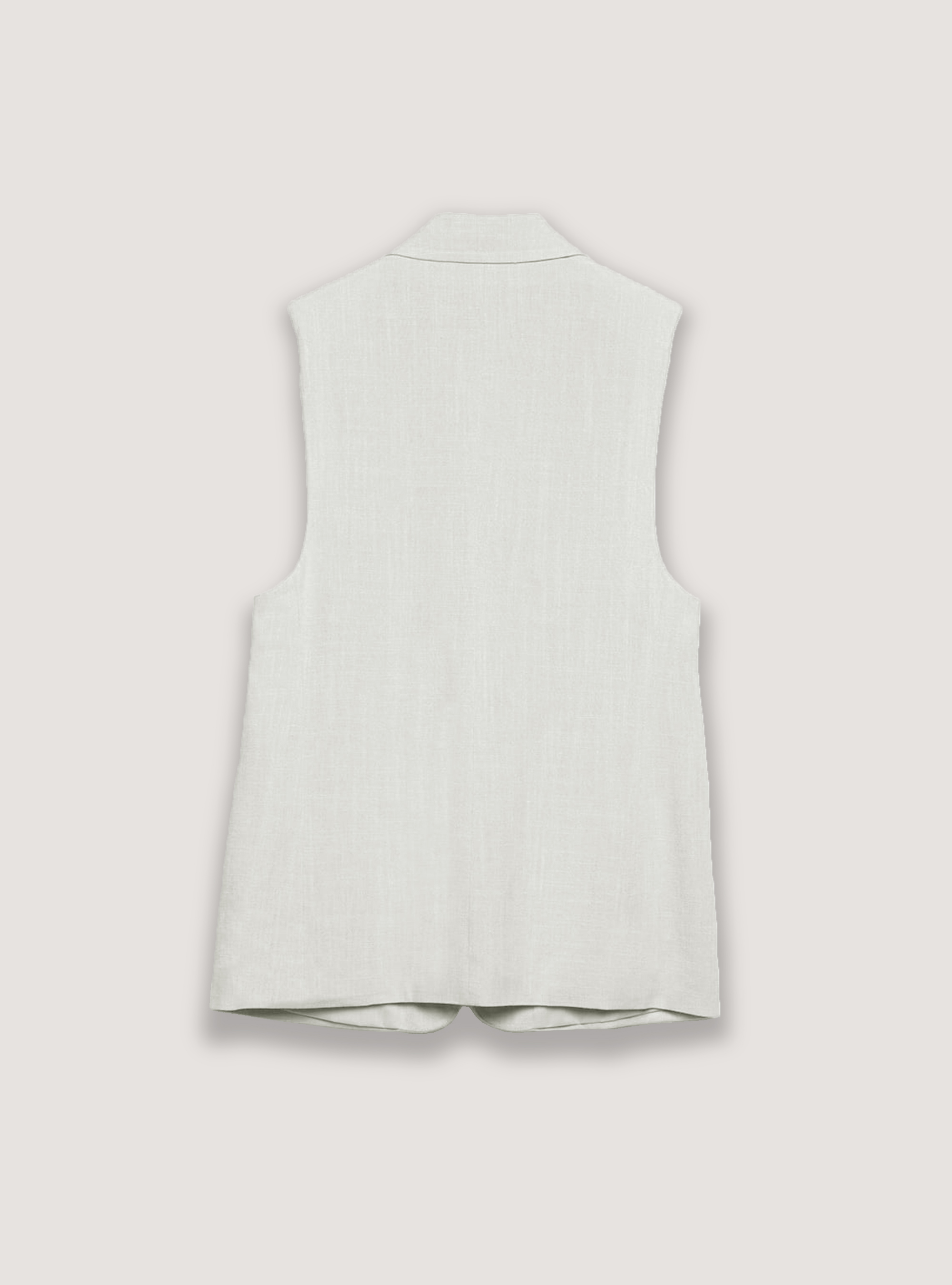Vest with lapels and pockets, WH1 OFF WHITE