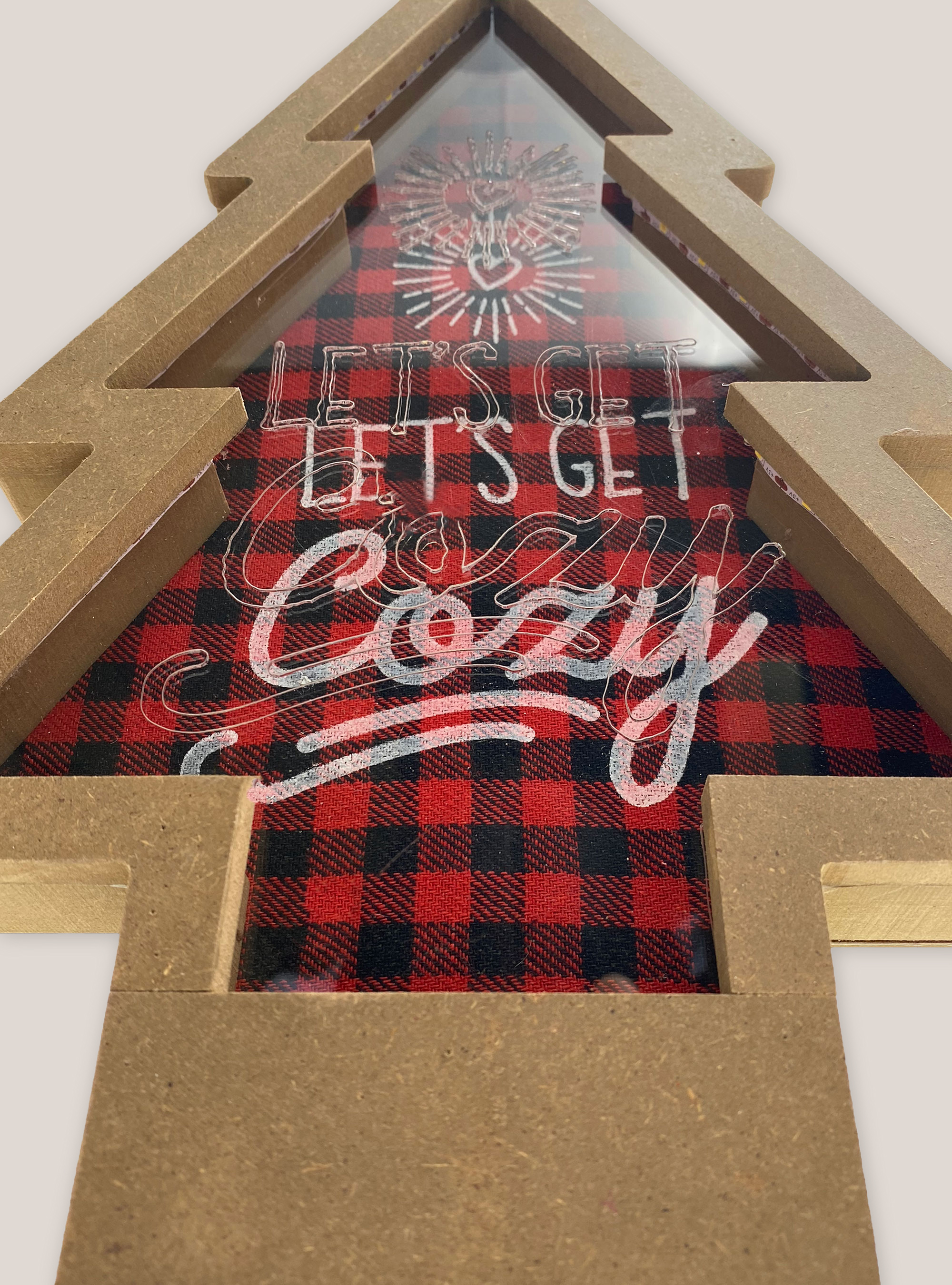 Quadro a forma di albero di Natale, ÚNICO