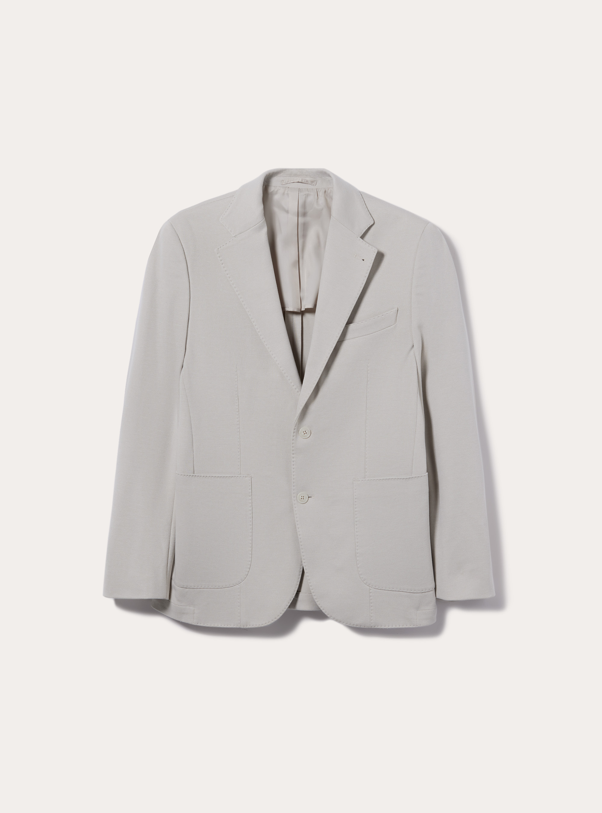 Giacca monopetto con texture a nido d'ape, BG2 BEIGE MEDIUM