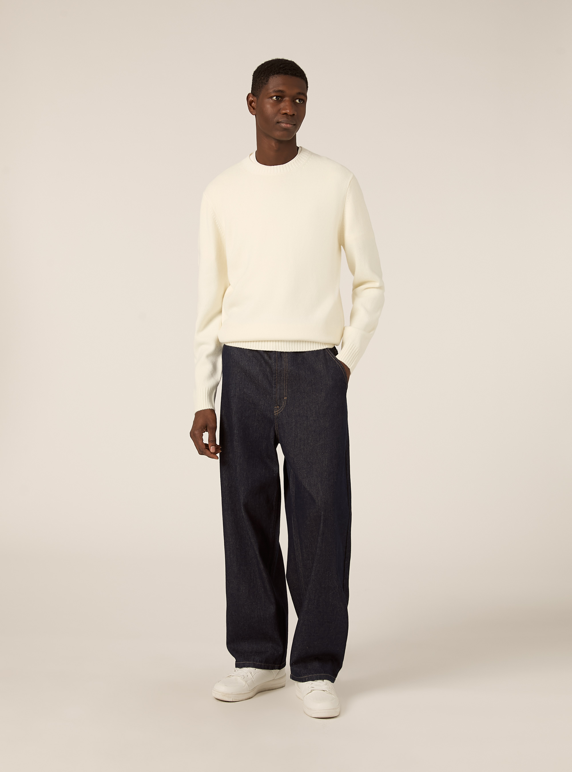 Maglione girocollo, WH1 OFF WHITE