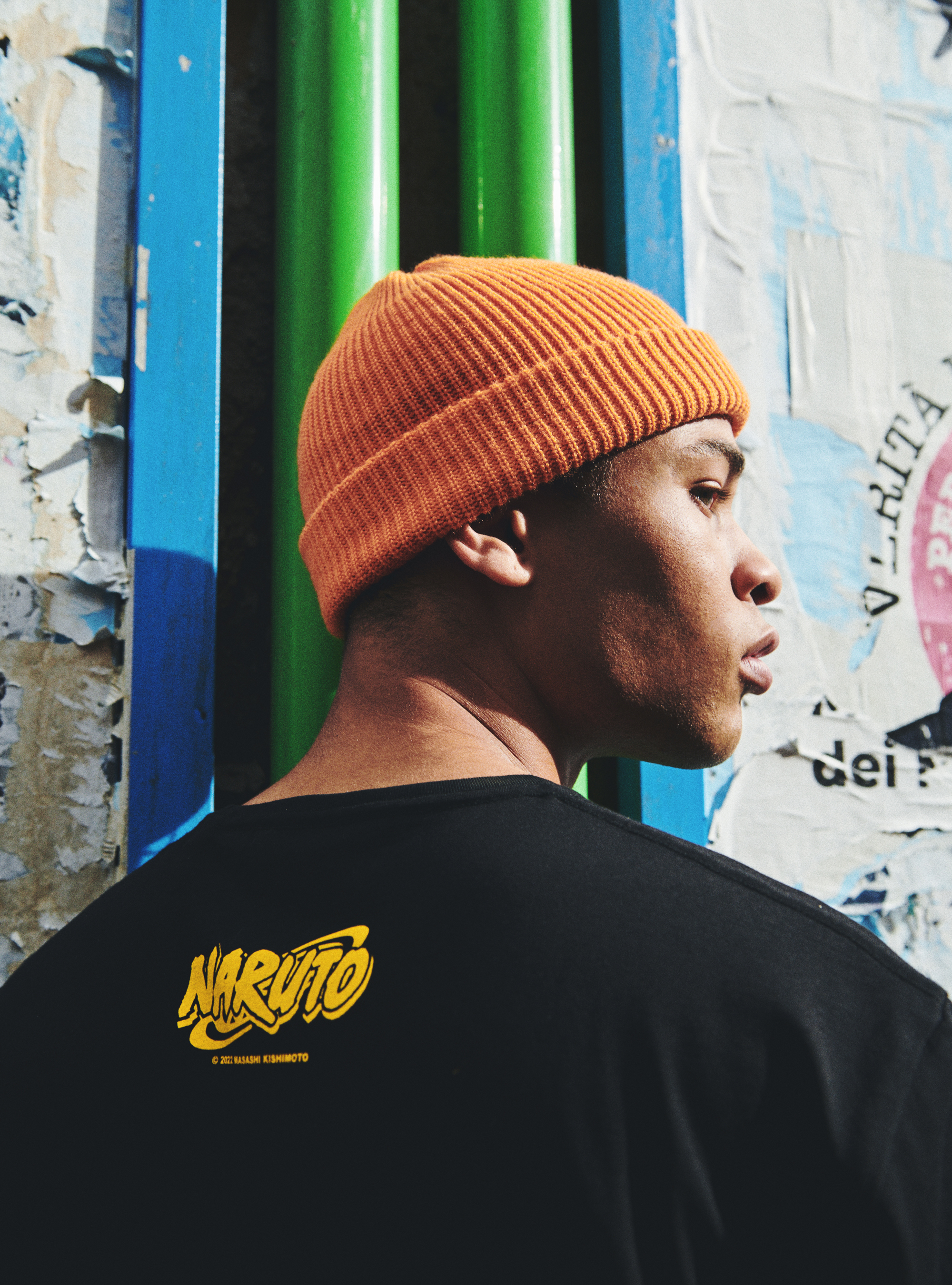 Naruto x Alcott T-shirt, BK1 BLACK