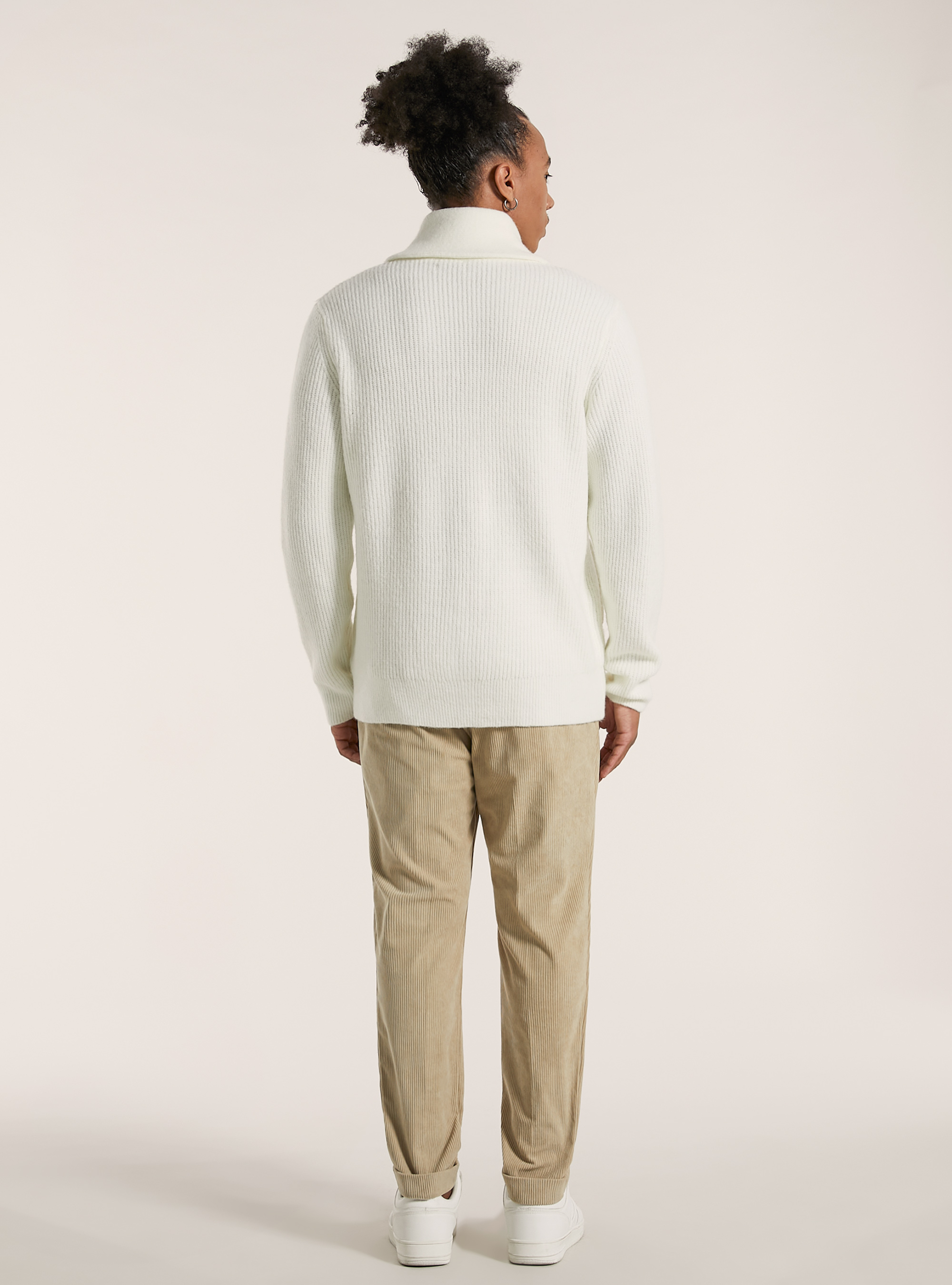 Pullover cardigan sof touch, WH2 WHITE