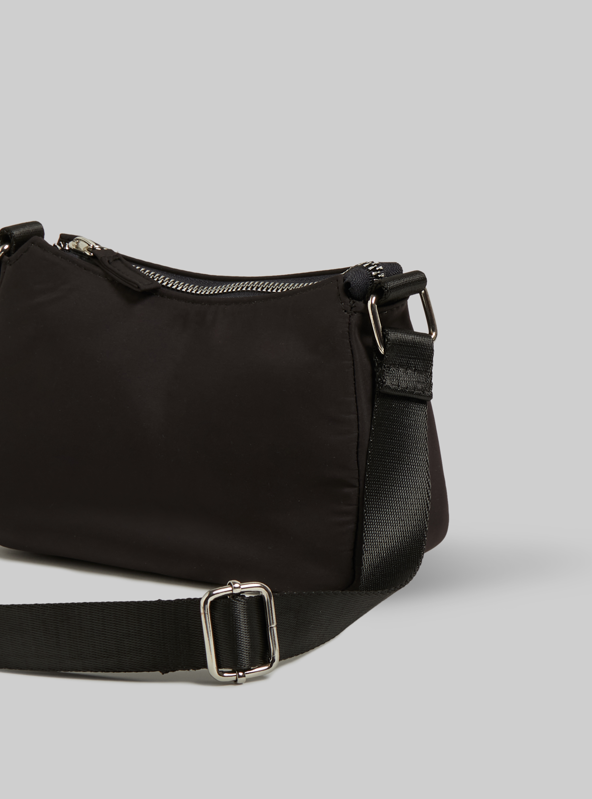 Mini bag with shoulder strap, BK1 BLACK