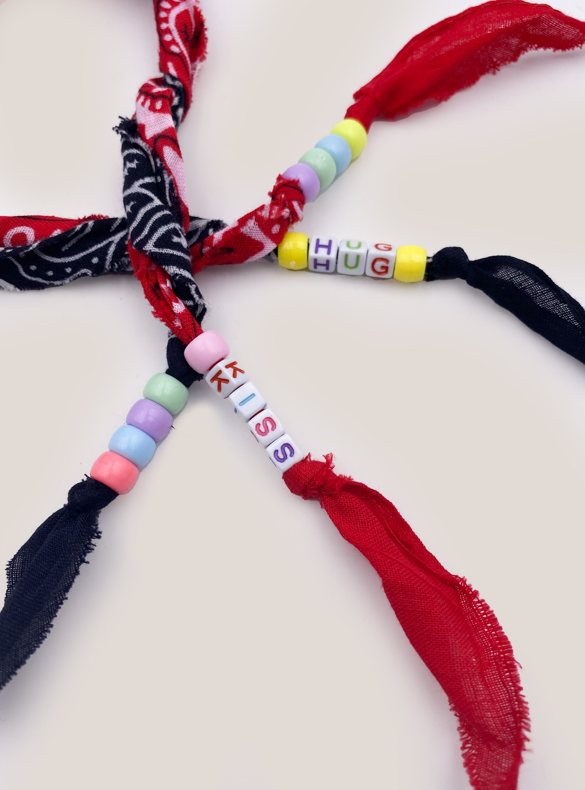 Paisley print collar, BLACK