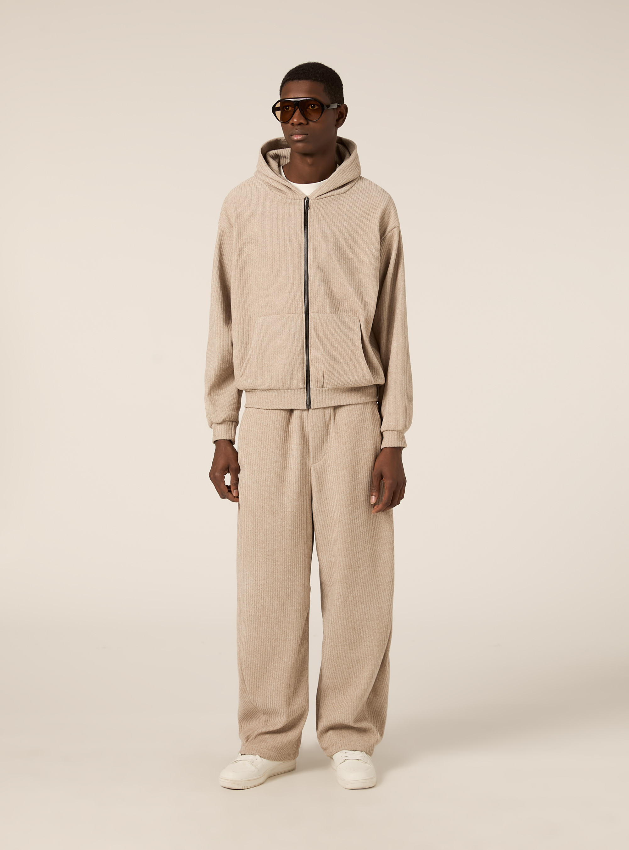 Pantalone in velluto a coste  barrel fit, BG3 BEIGE LIGHT