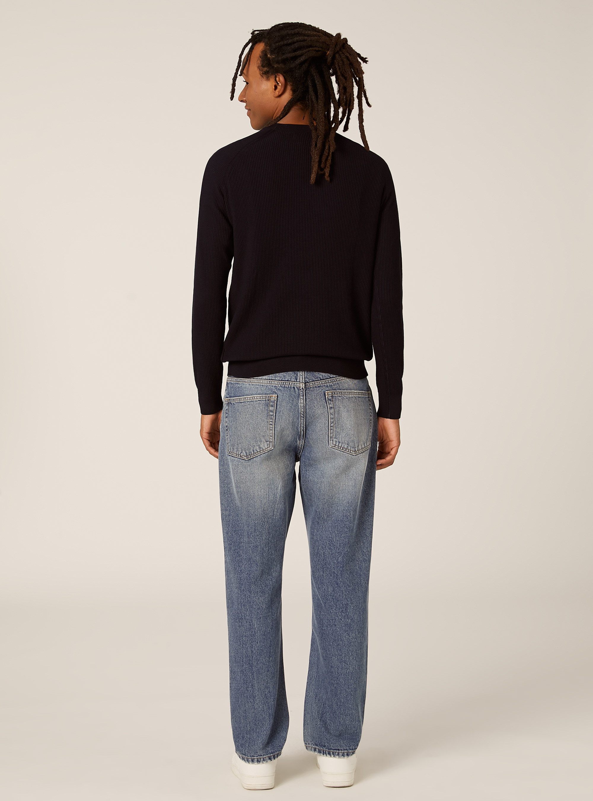 Jersey ligero de canalé, NA1 NAVY DARK