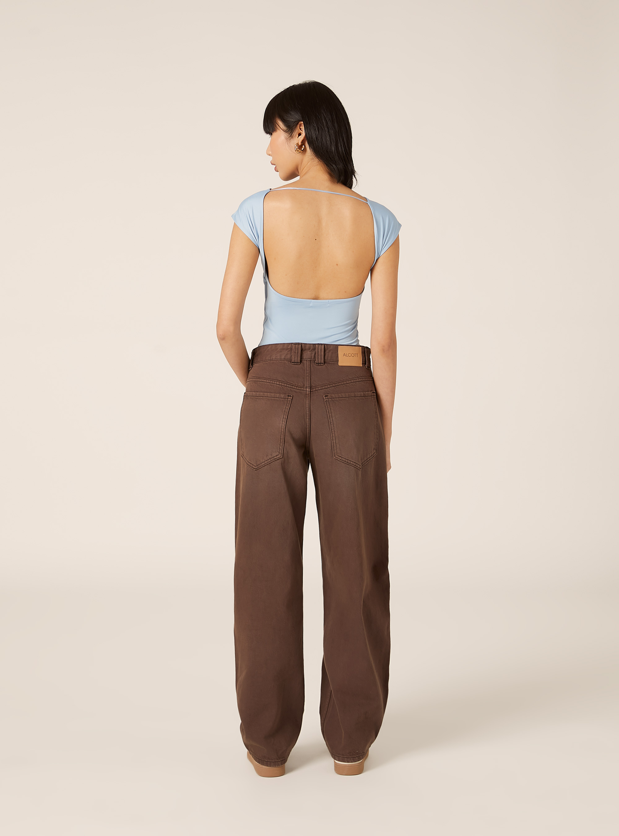 Maglietta con schiena scoperta, AZ3 AZURE LIGHT