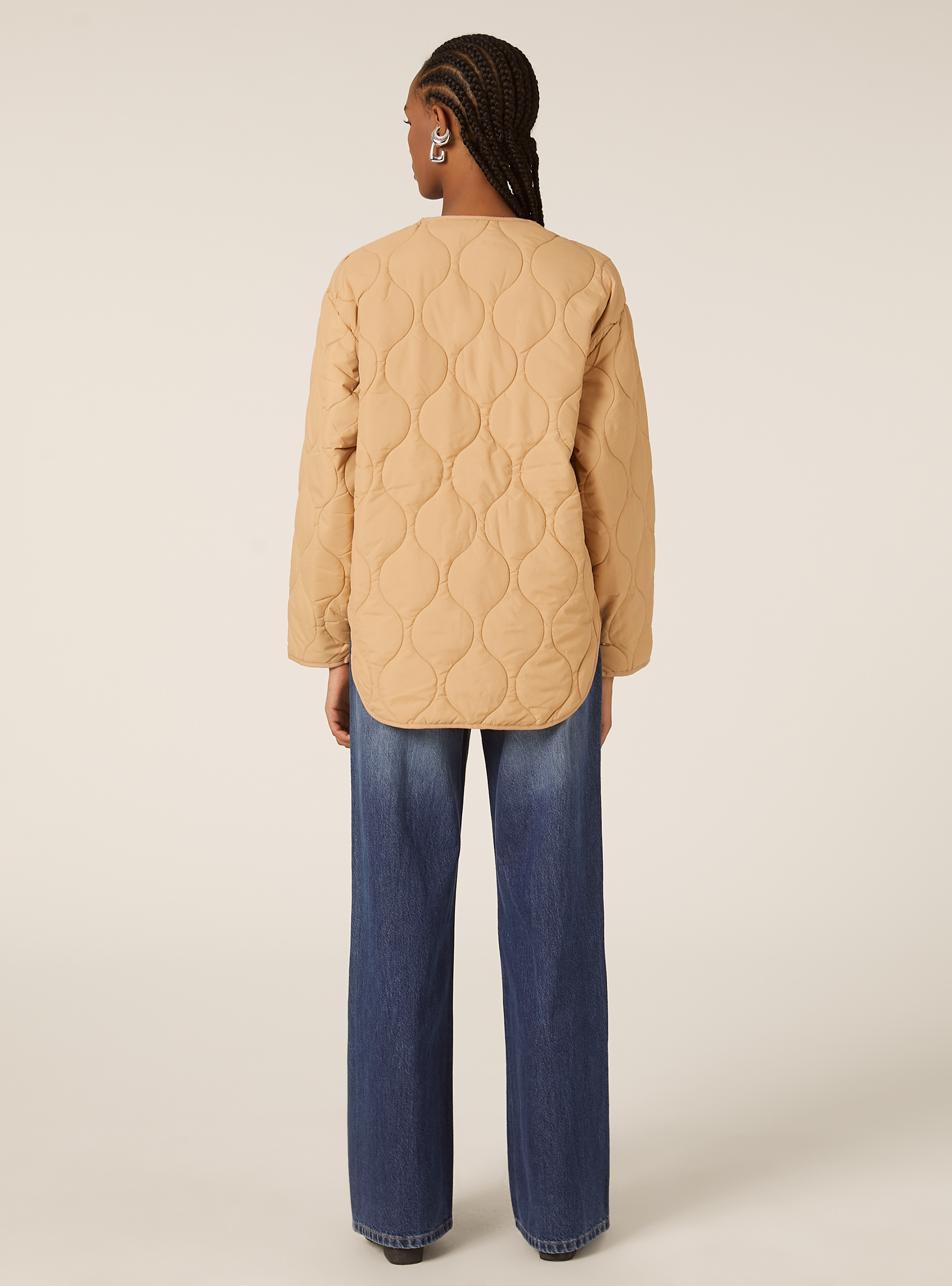 Giubbotto trapuntato con imbottitura riciclata, BG2 BEIGE MEDIUM