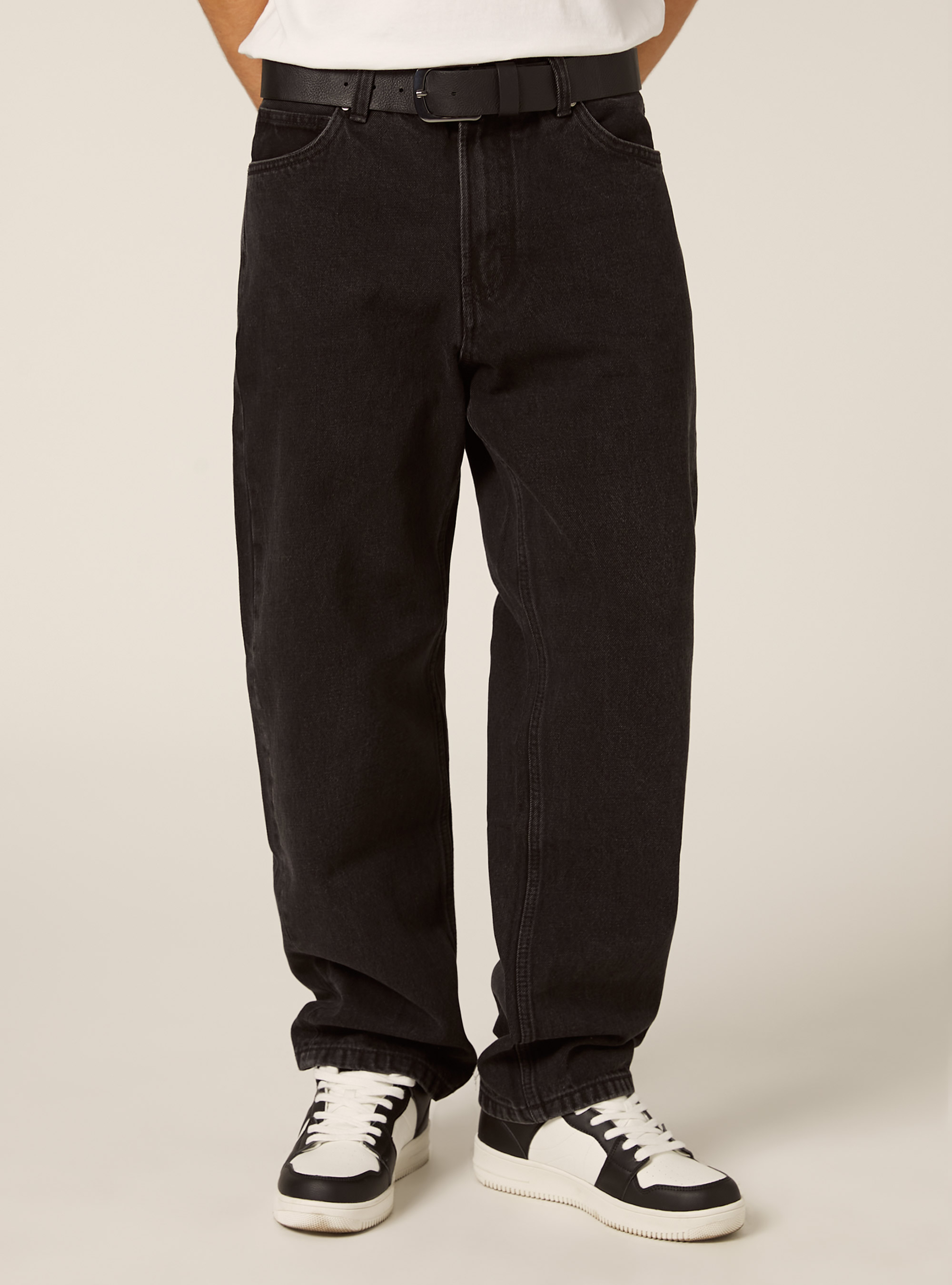 Pantalon coupe fuselée, BK1 BLACK