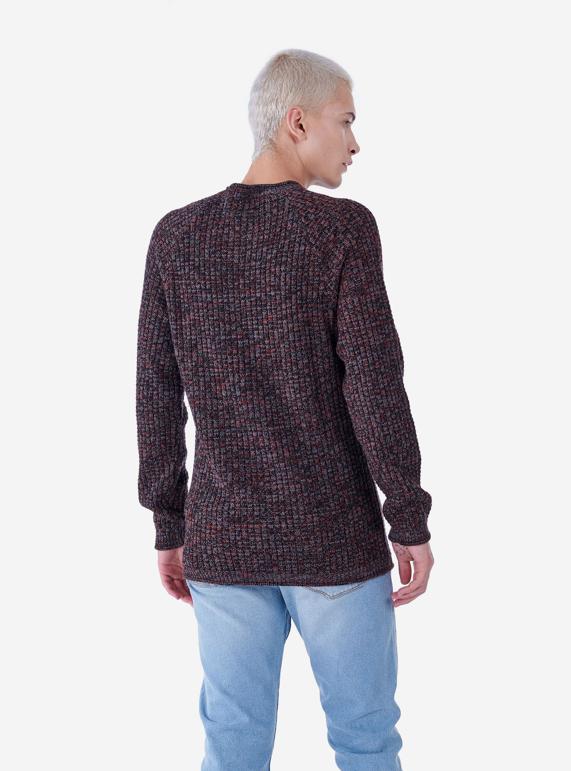 PULLOVER ROUND NECKRAGLAN, ORANGE