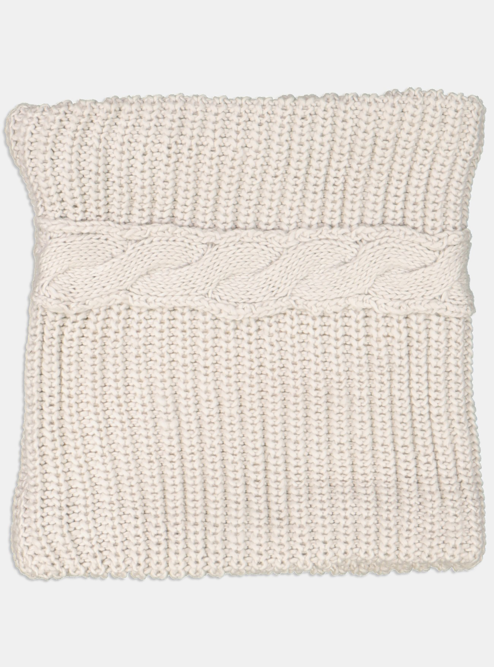 Collo tinta unita con treccia, PEARL