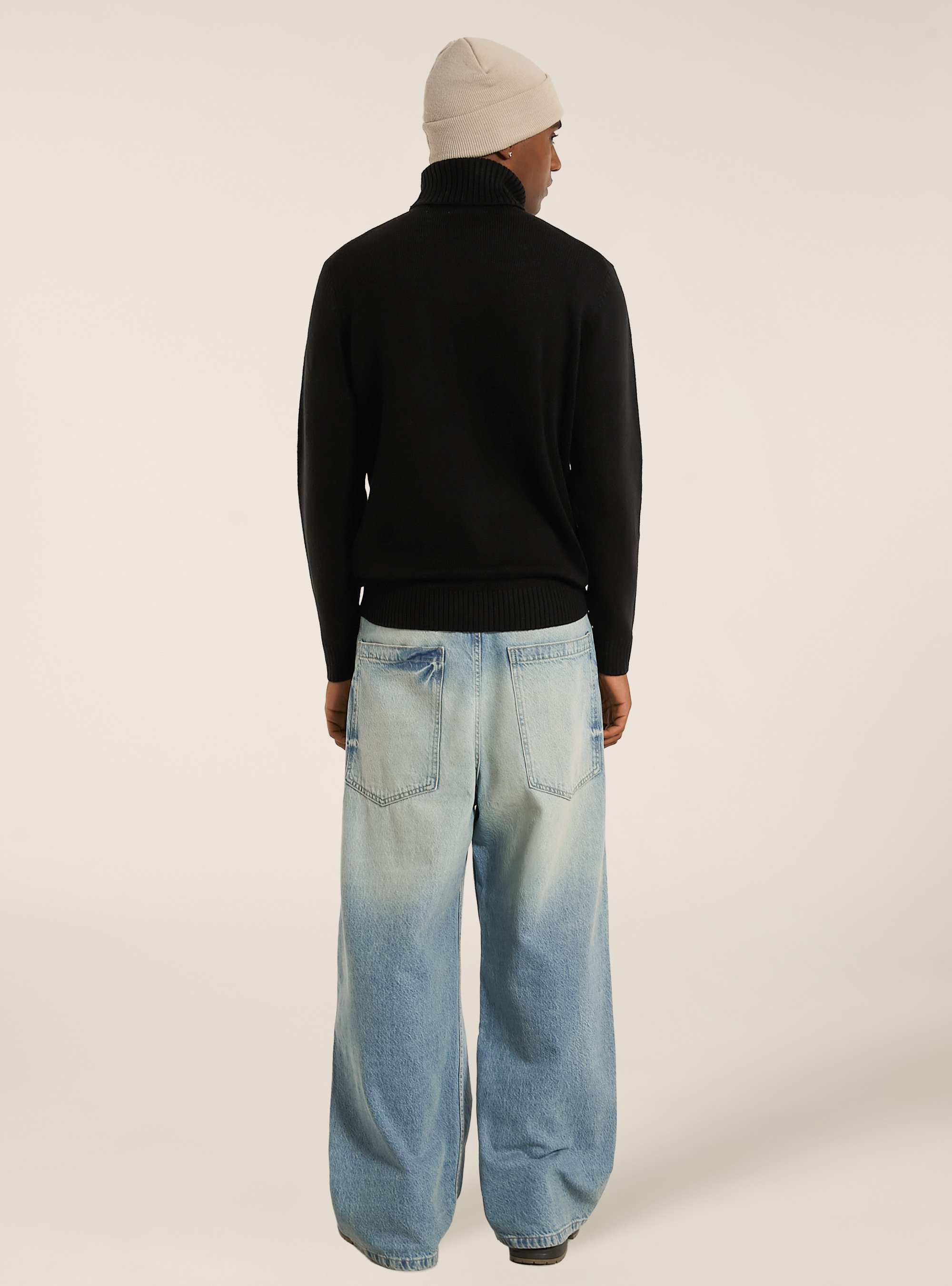 Maglione collo alto, BK1 BLACK