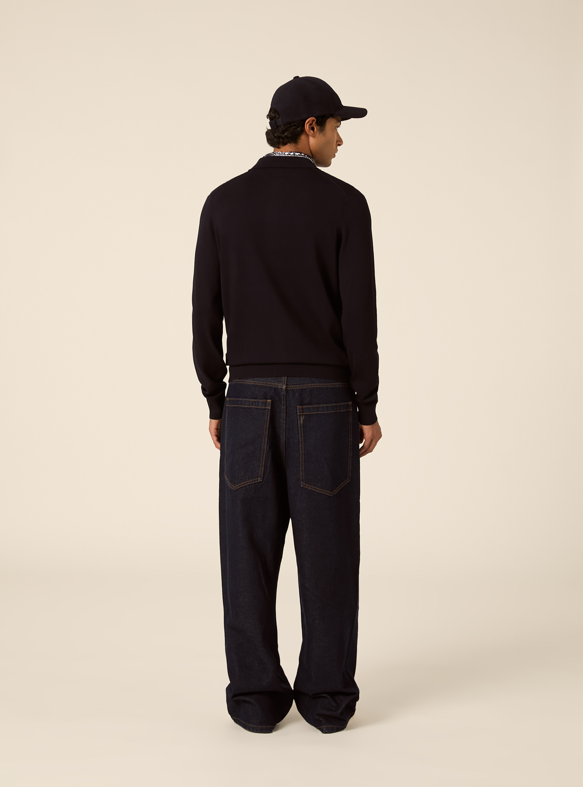Polo in maglia  in viscosa, NA1 NAVY DARK