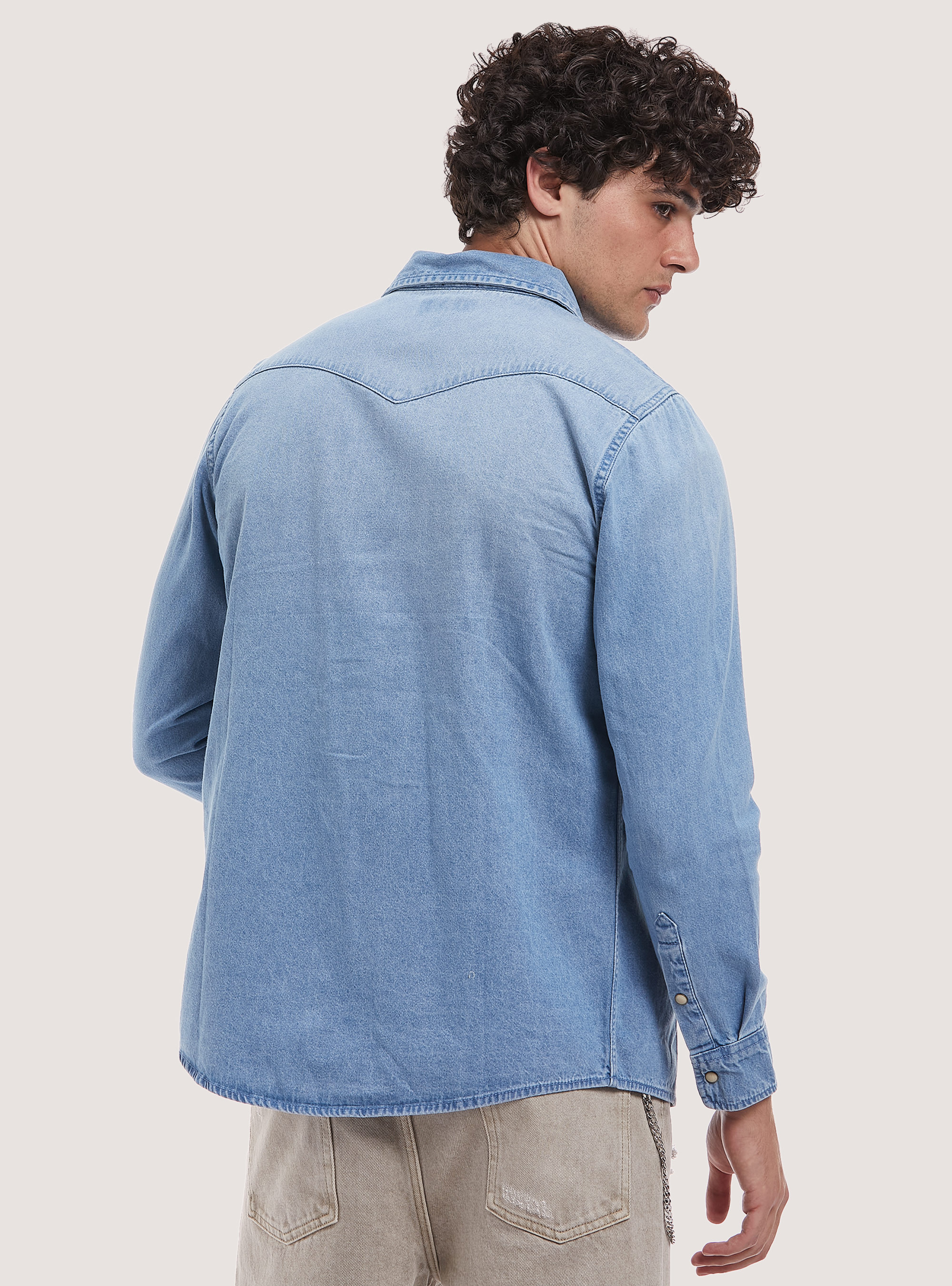 Denim shirt, D006 AZURE
