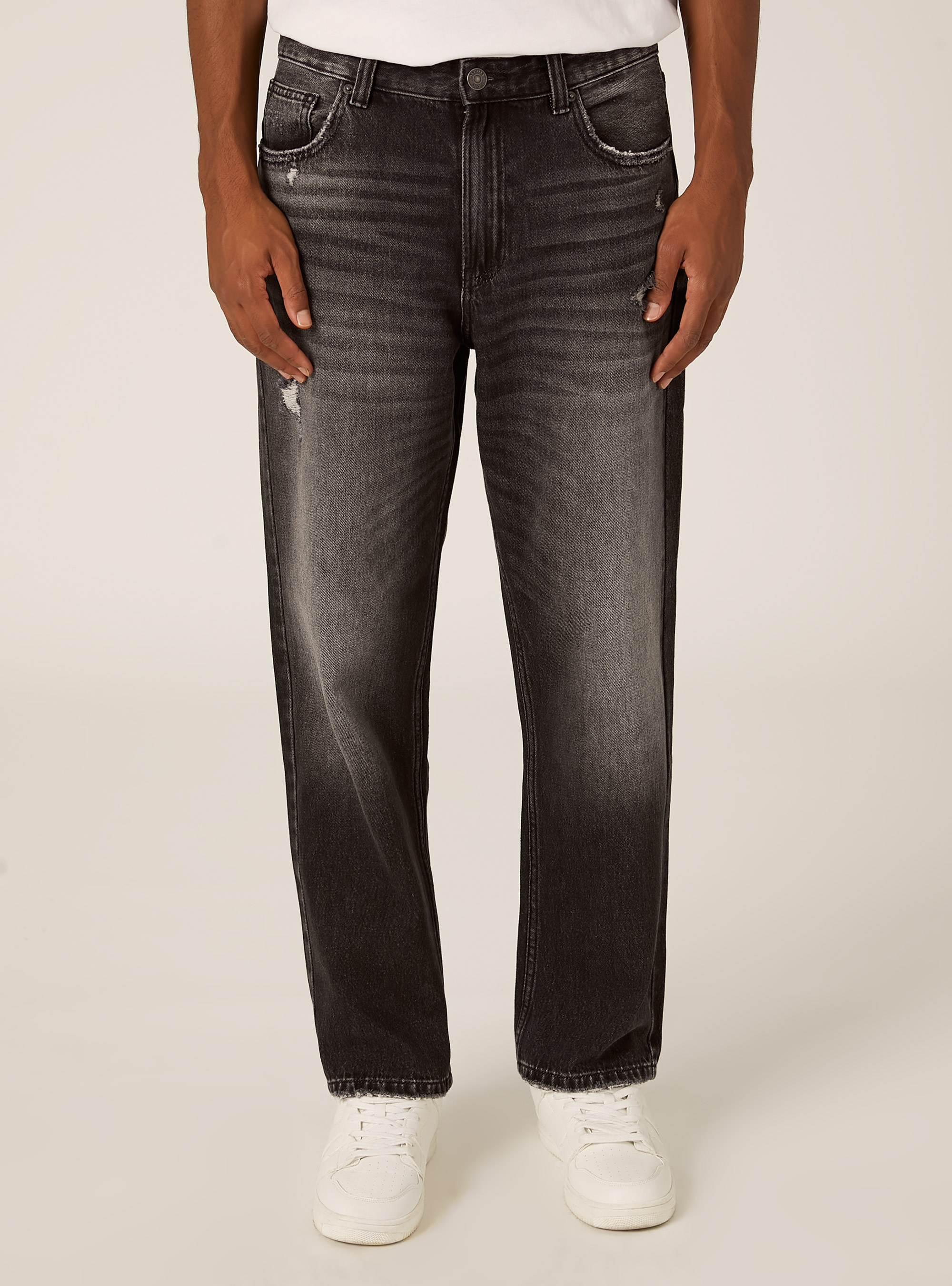 Vaqueros de corte cónico, D000 BLACK