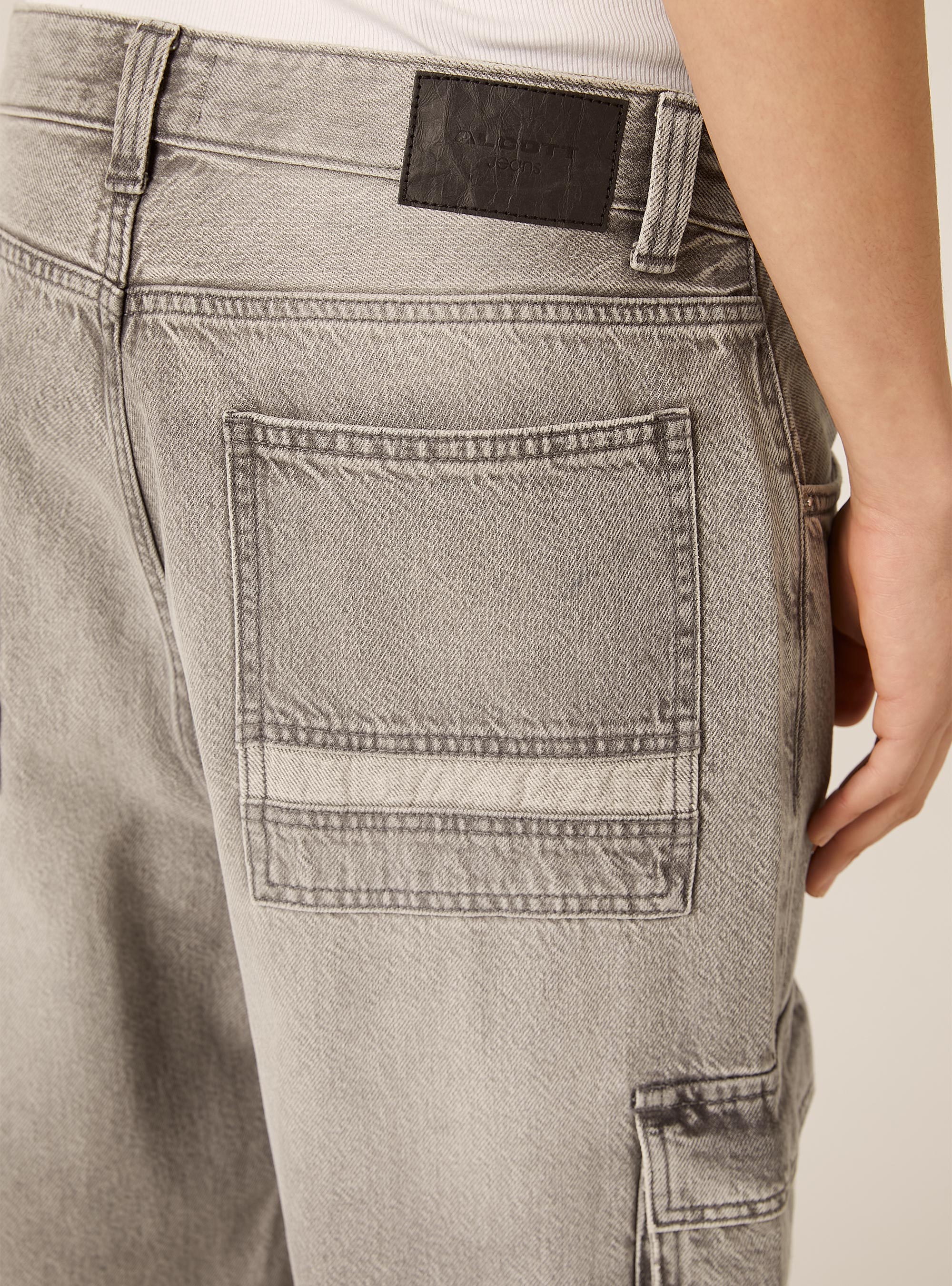 Jeans cargo, D00G GREY