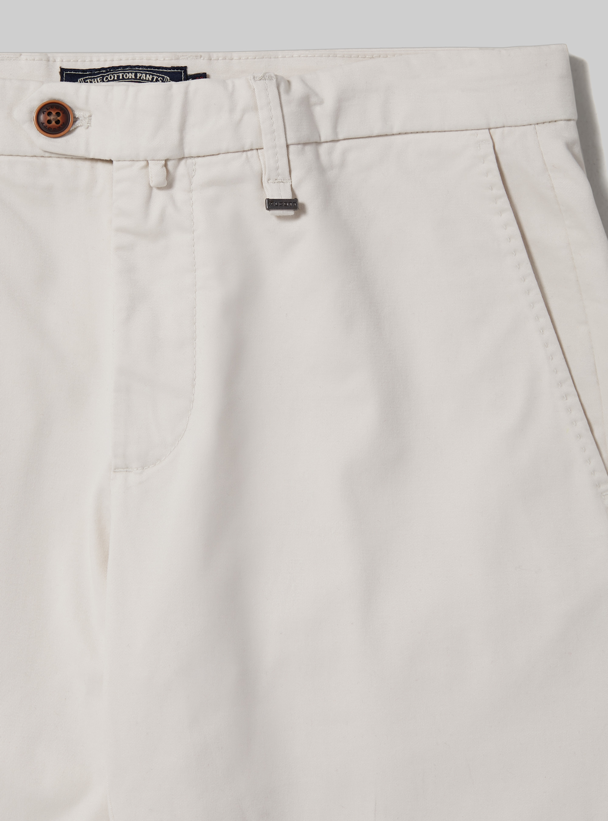 Stretch cotton twill chinos, WH1 OFF WHITE