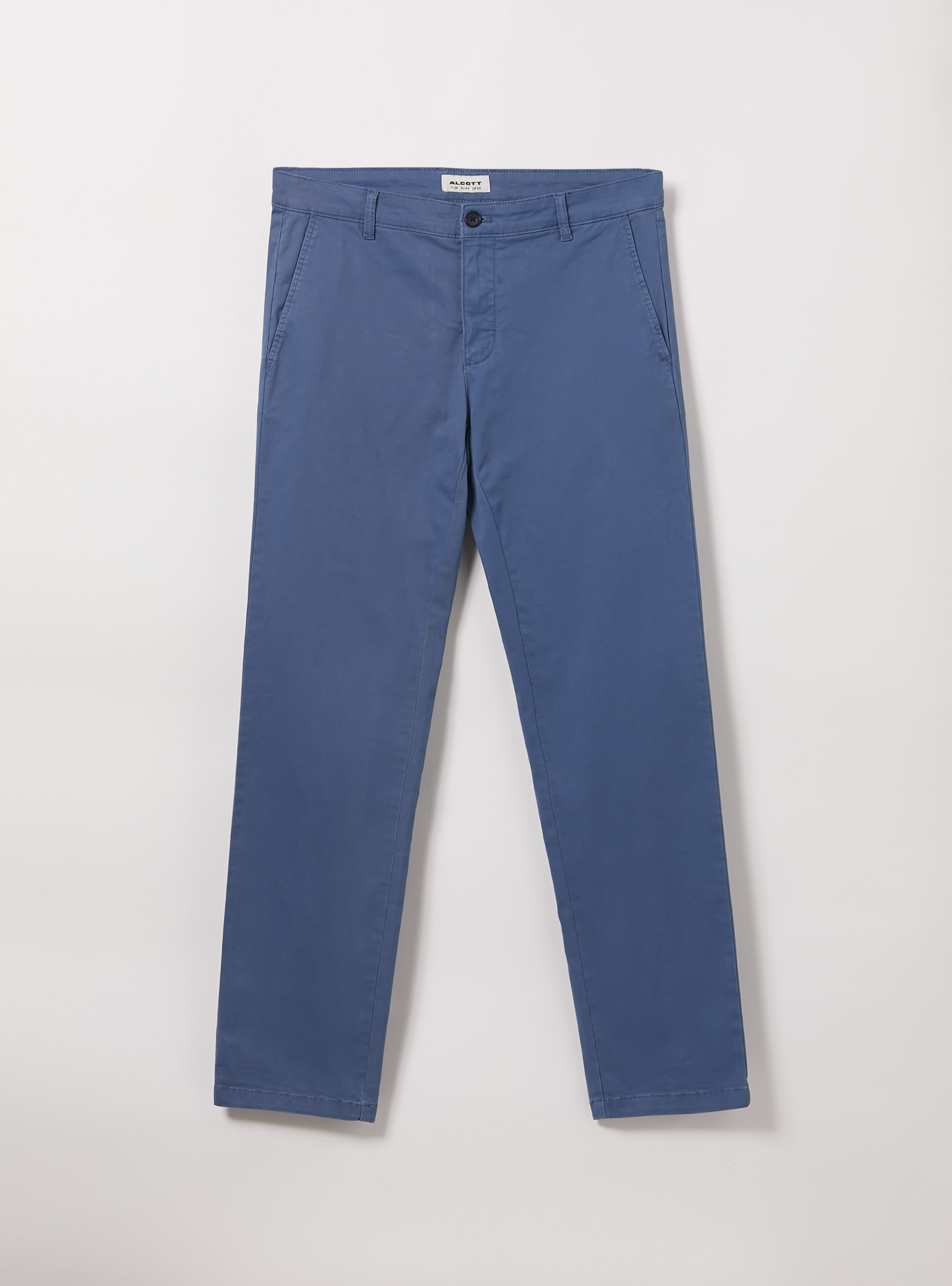 Skinny fit stretch twill chinos, AZ1 AZURE DARK