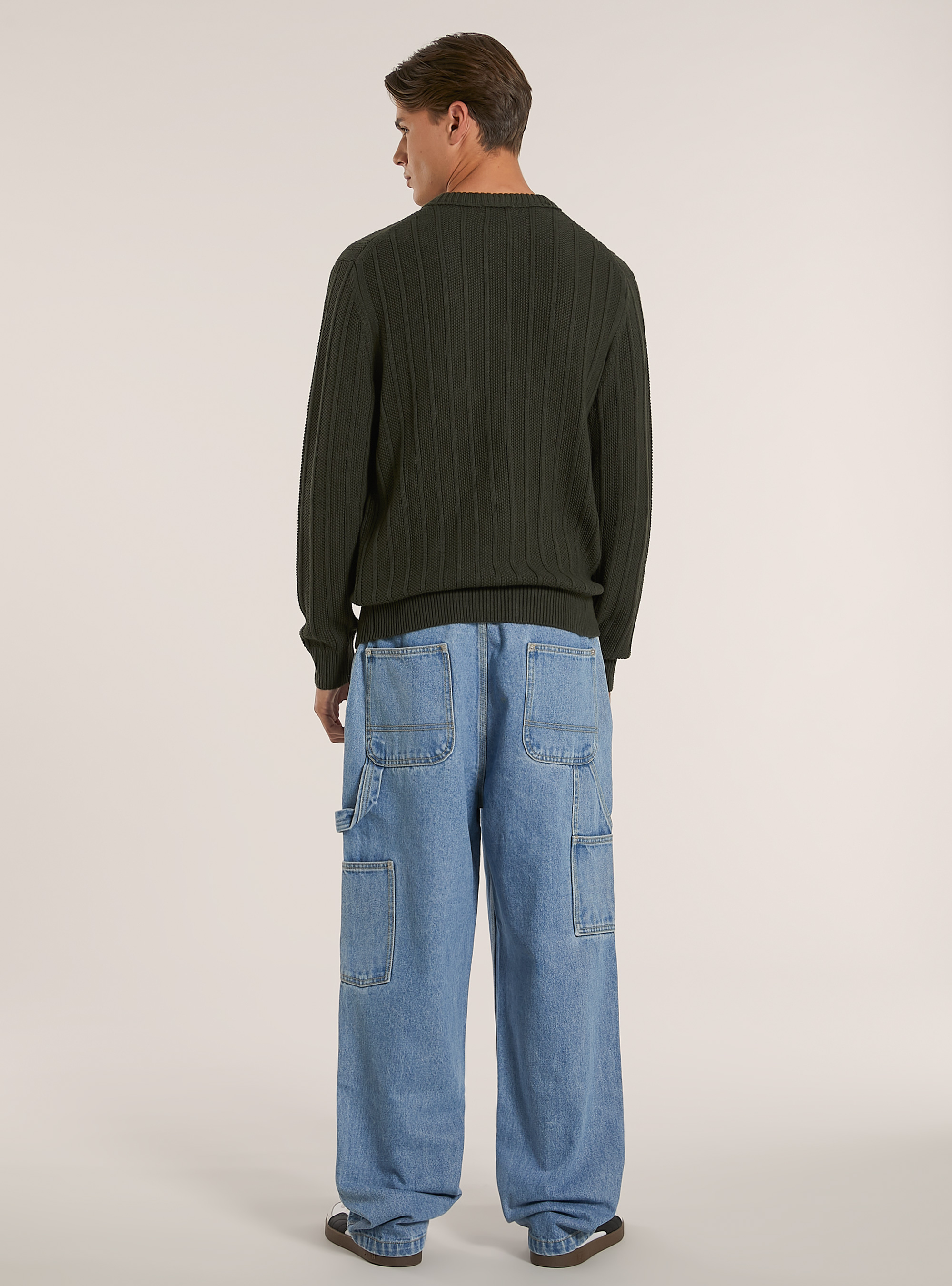 Pull-over texturé coupe classique, KY1 KAKY DARK