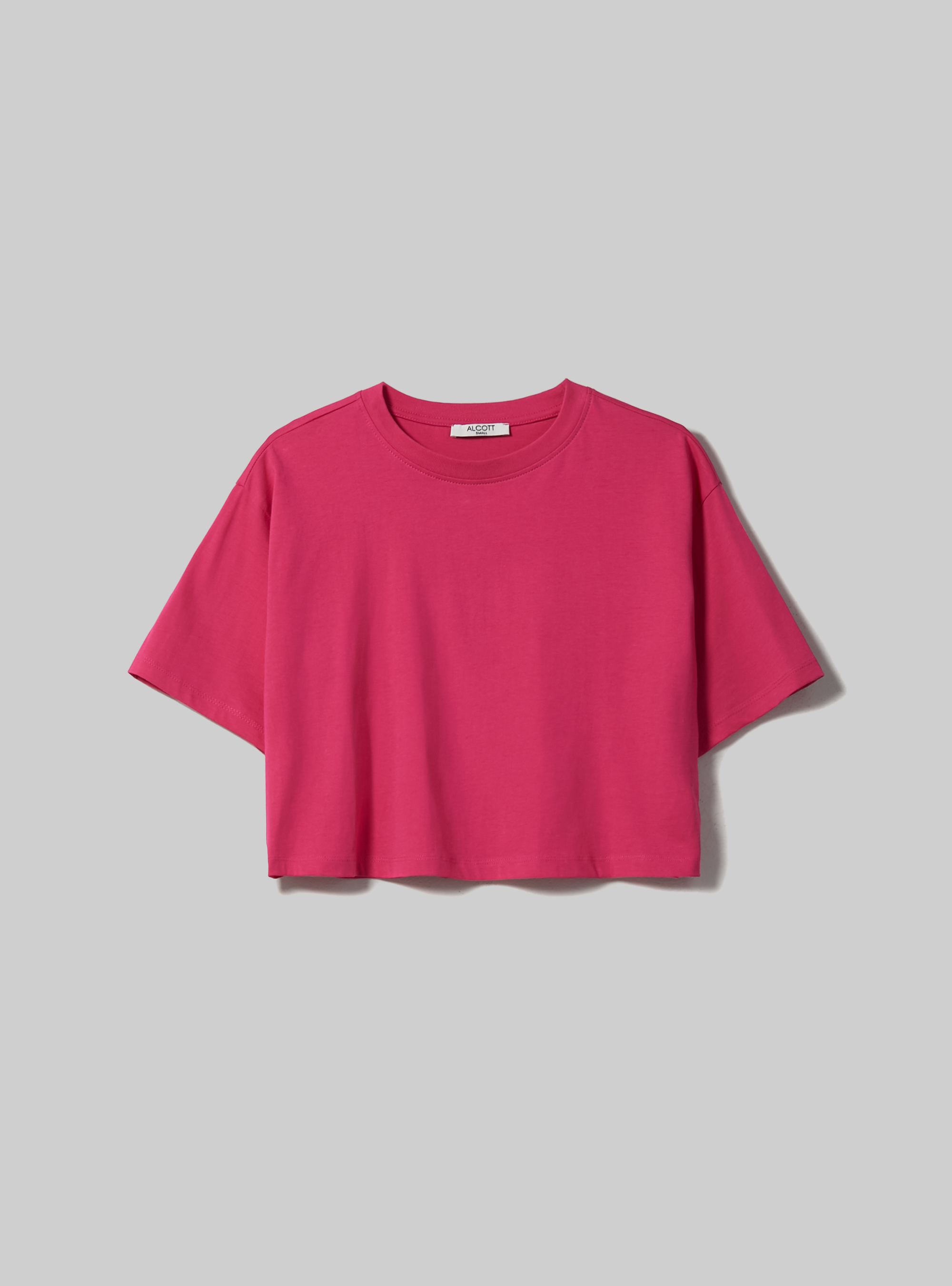 T-shirt en coton court, FX2 FUXIA MEDIUM